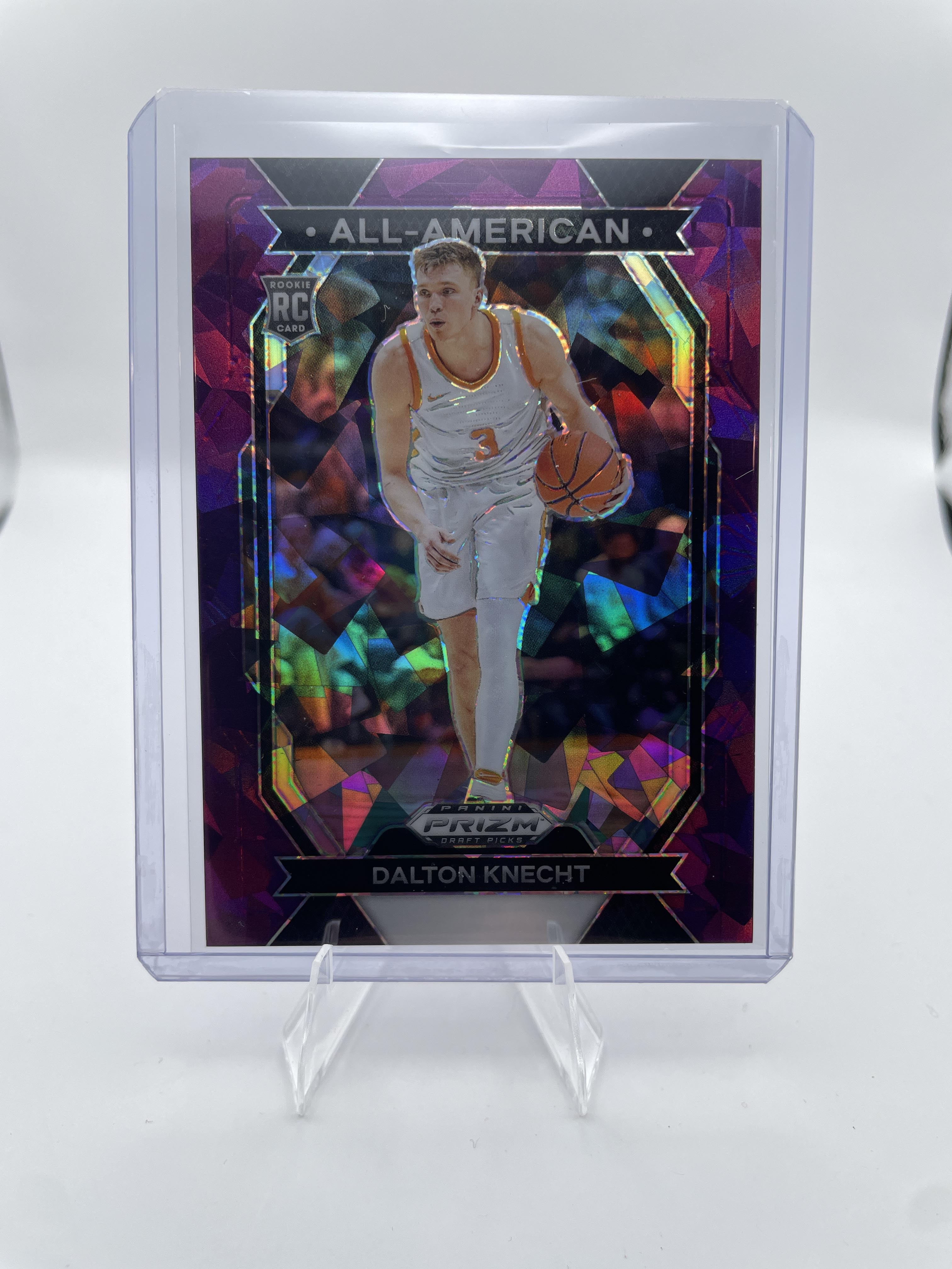2024-25 Panini Prizm Draft Dalton Knecht All-American Blue Ice /99 + Purple /149