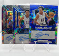 2024-25 Panini Prizm Draft Elmarko Jackson Blue Auto /75 + Purple /99 Set (x3)