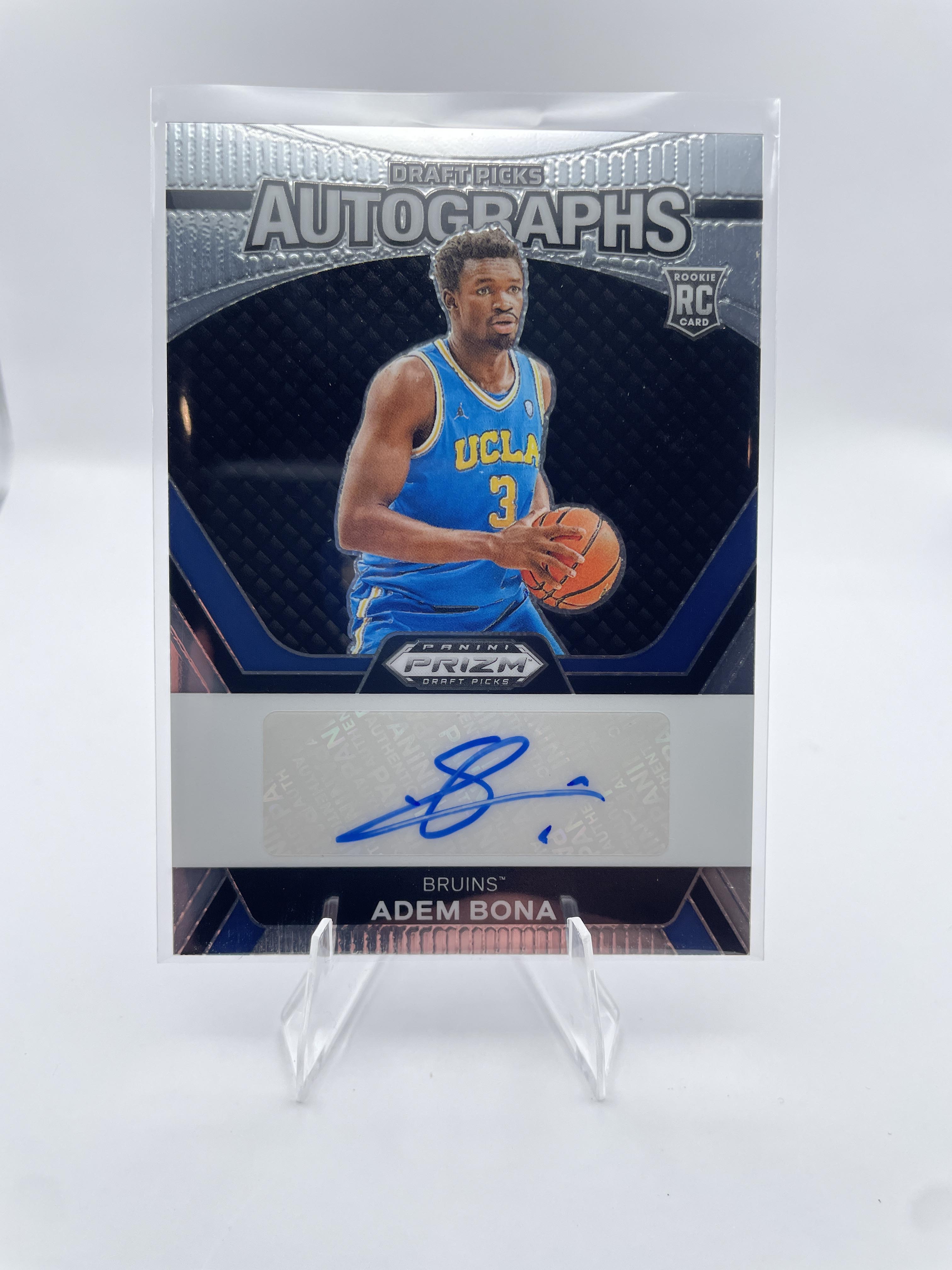 2024-25 Panini Prizm Draft Picks Adem Bona Rookie Draft Picks Autographs DPA-ABN