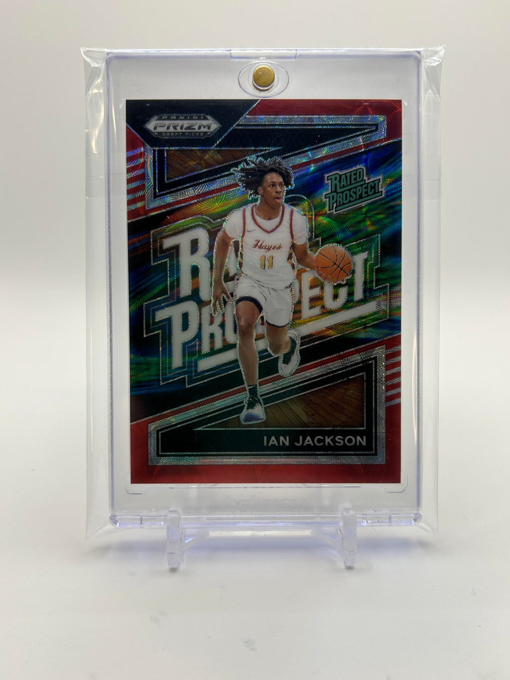2024-25 Panini Prizm Draft Picks Ian Jackson Choice Red Prizm Prospect /88