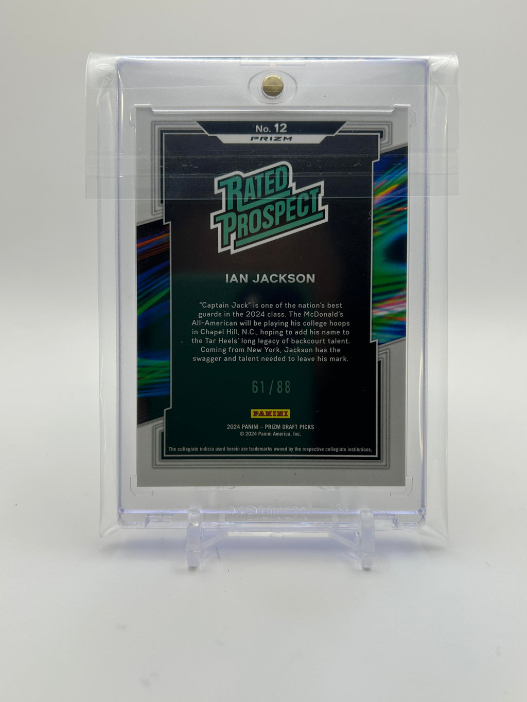2024-25 Panini Prizm Draft Picks Ian Jackson Choice Red Prizm Prospect /88