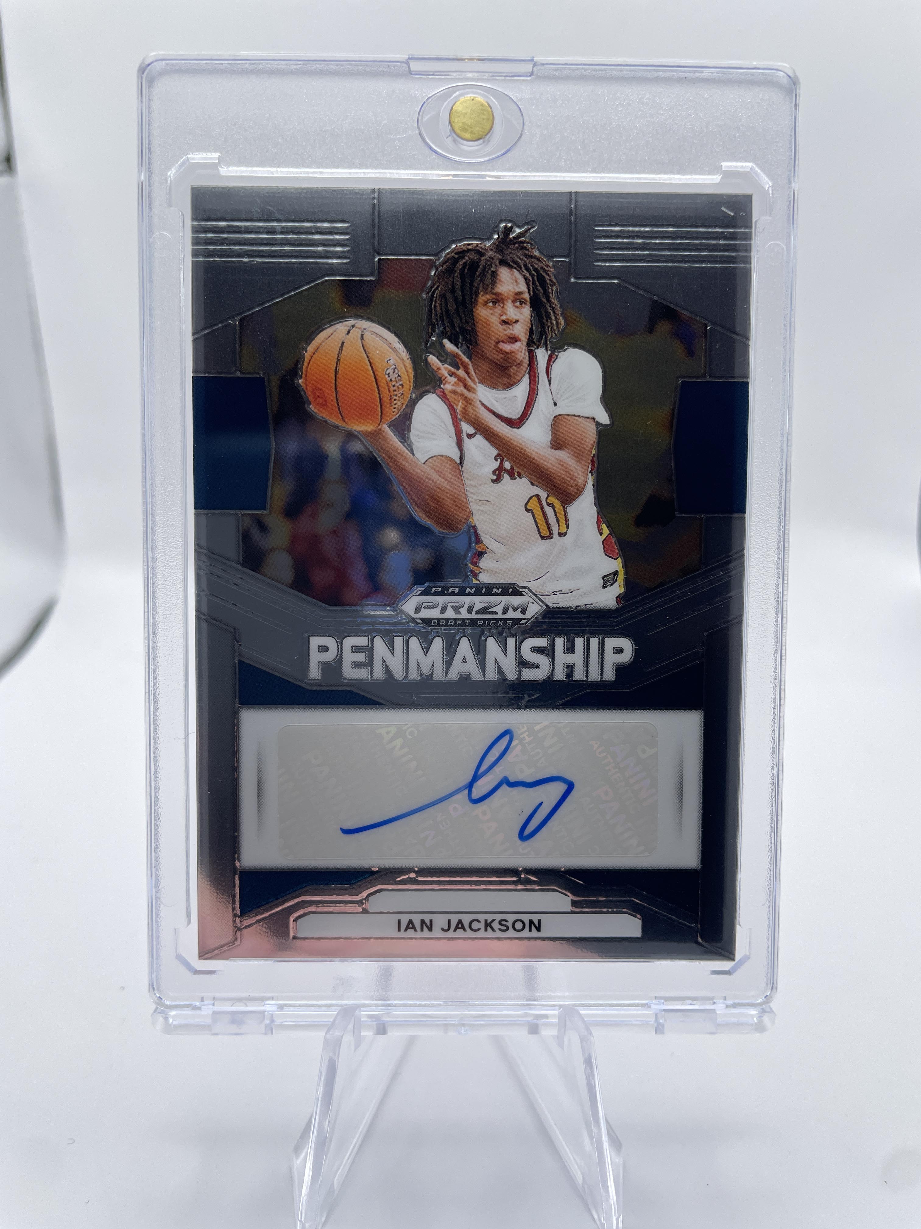 2024-25 Panini Prizm Draft Picks Ian Jackson Penmanship Rookie Auto