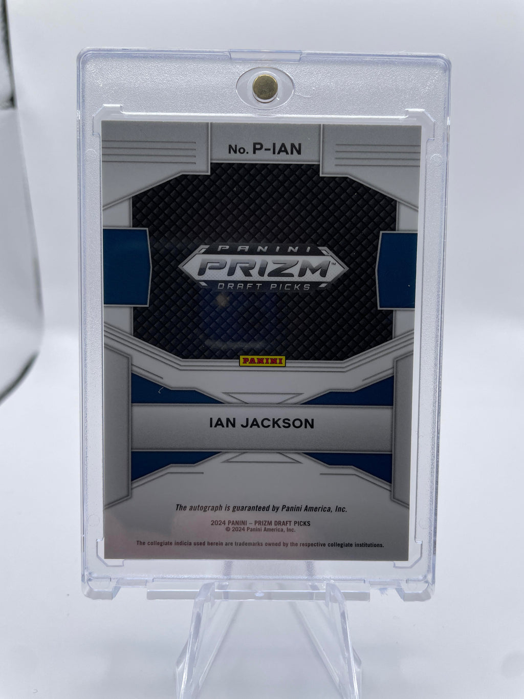 2024-25 Panini Prizm Draft Picks Ian Jackson Penmanship Rookie Auto