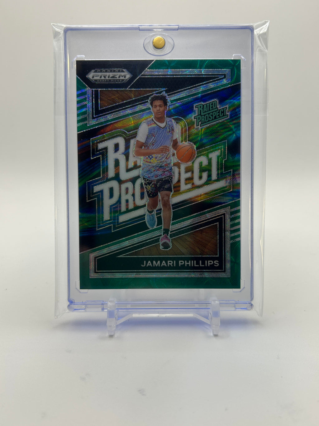 2024-25 Panini Prizm Draft Picks Jamari Phillips Choice Green Prizm Prospect /8