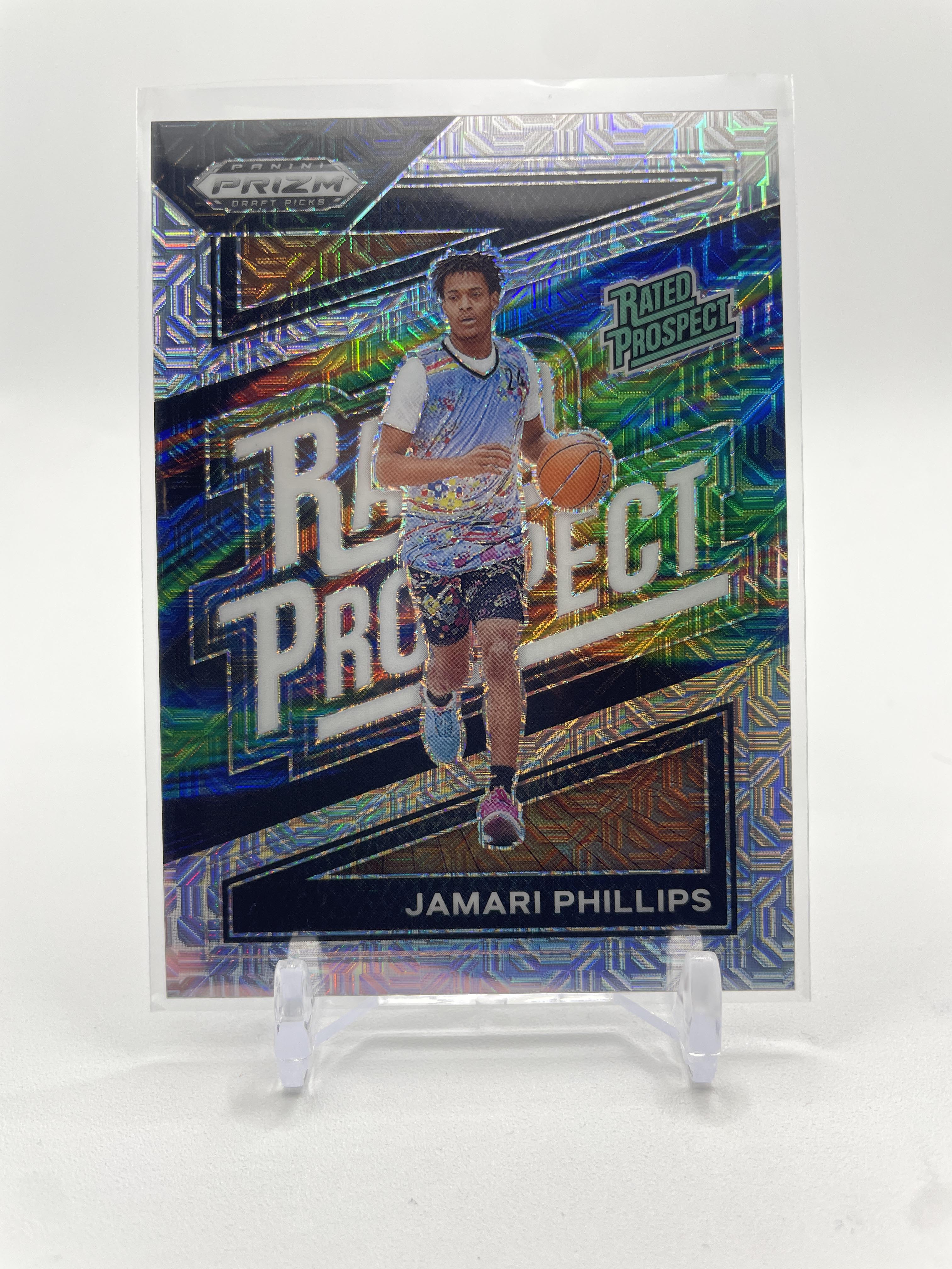 2024-25 Panini Prizm Draft Picks Jamari Phillips Rated Prospect Mojo Prizm /25