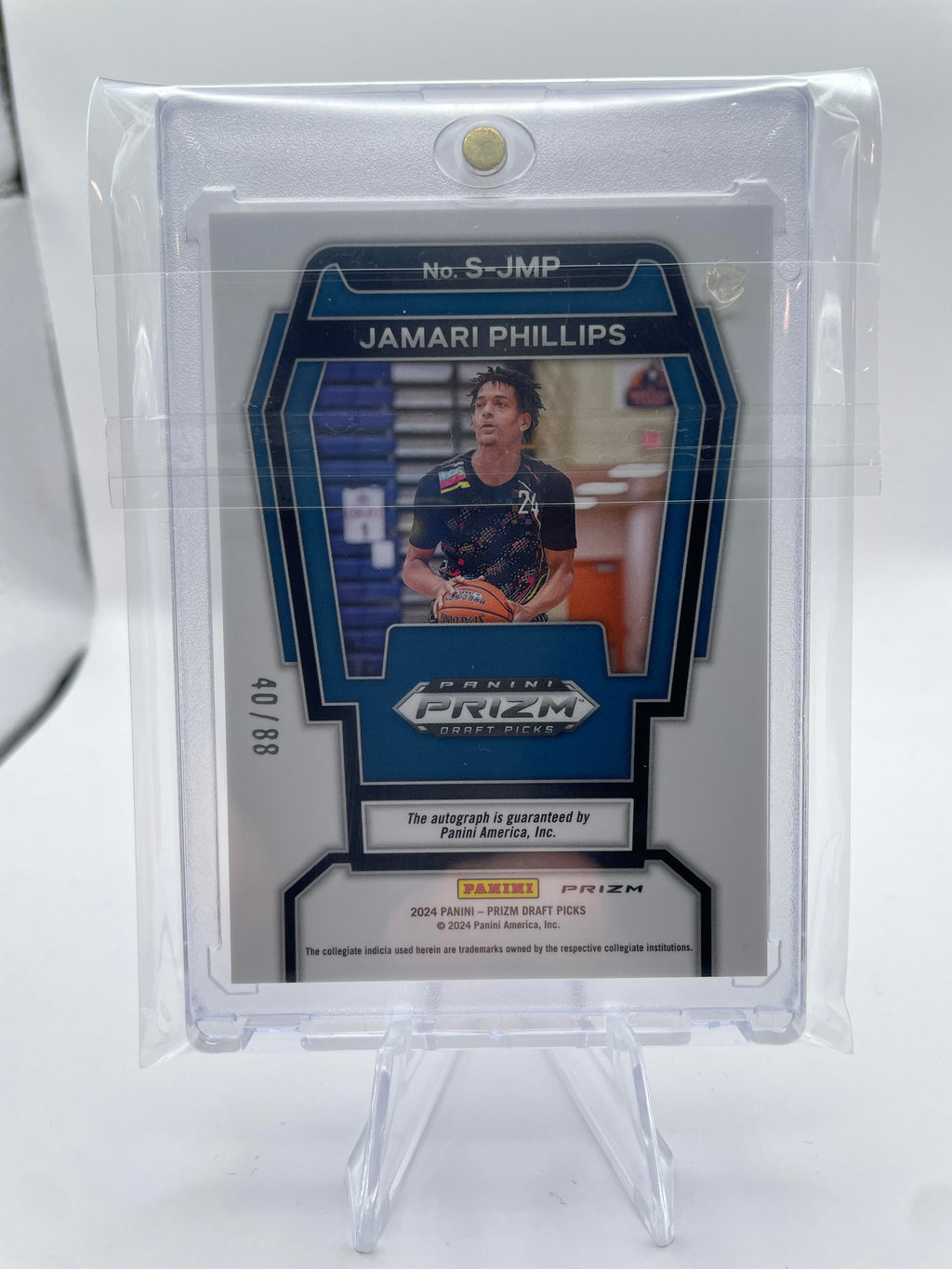 2024-25 Panini Prizm Draft Picks Jamari Phillips Signatures Choice Red Auto /88