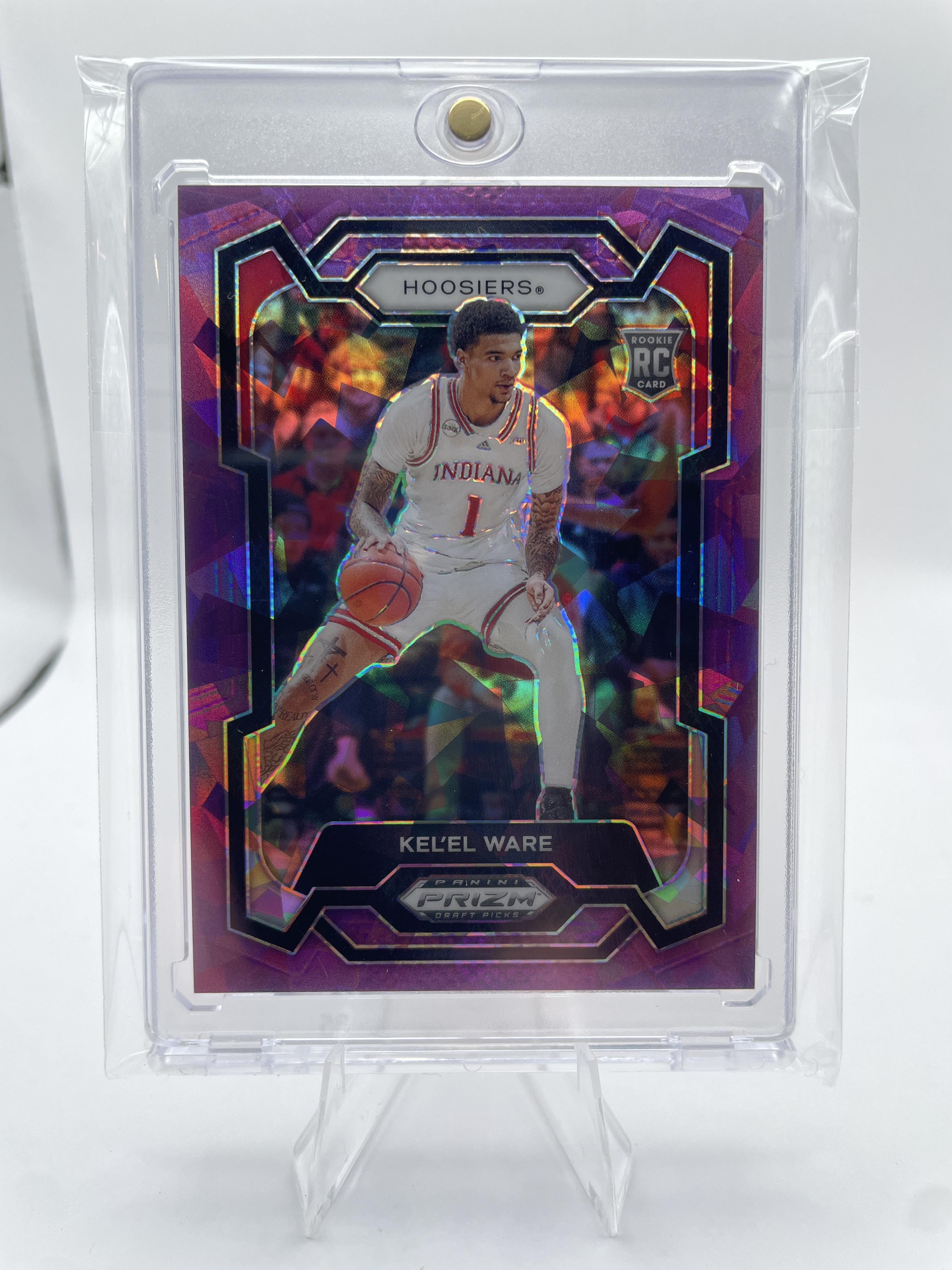 2024-25 Panini Prizm Draft Picks Kel'El Ware Purple Ice Prizm Rookie /149
