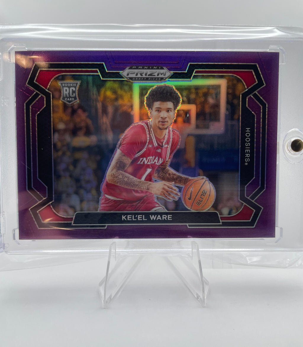 2024-25 Panini Prizm Draft Picks Kel'El Ware Purple Prizm Variation Rookie /75