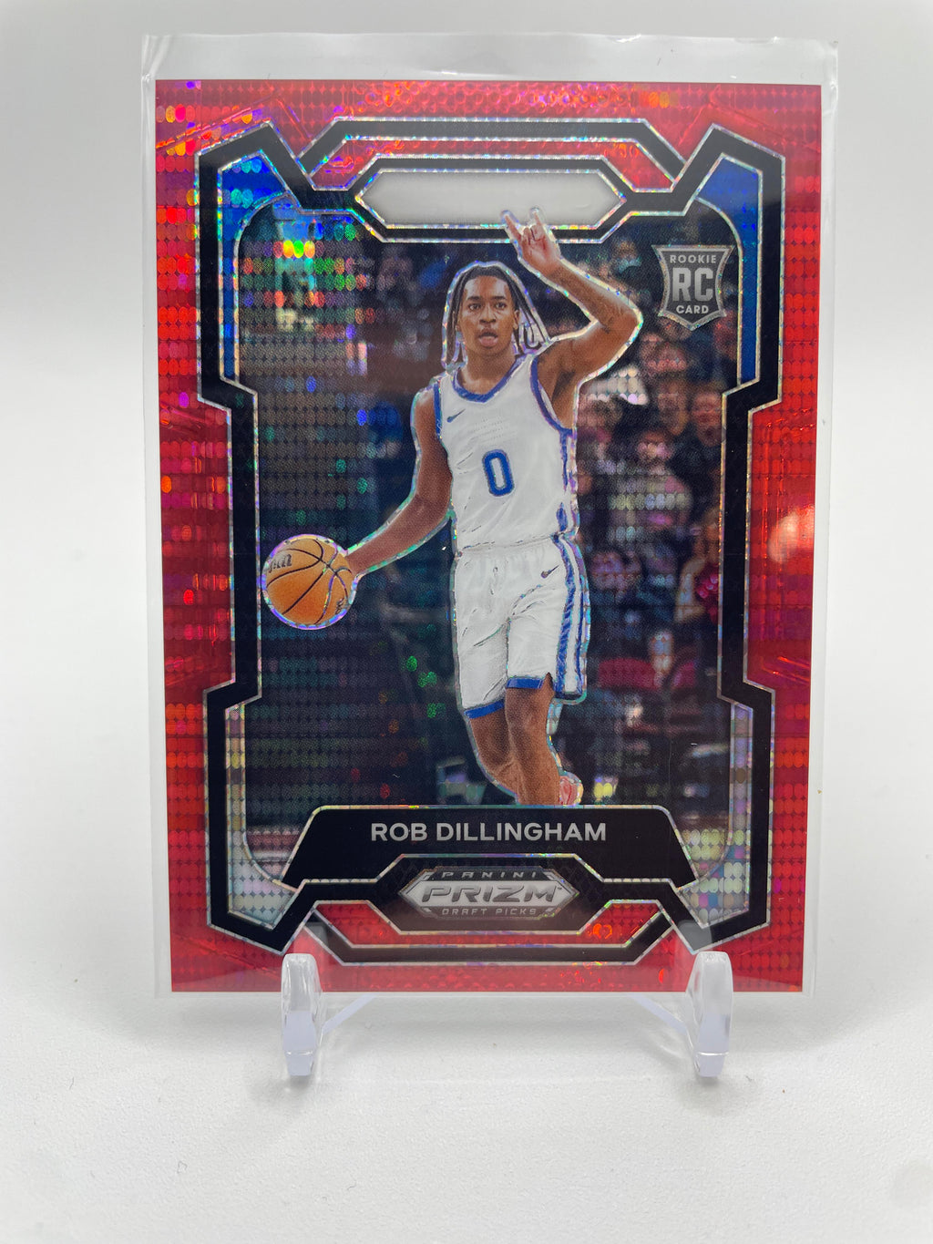 2024-25 Panini Prizm Draft Picks Rob Dillingham Red Prizm Rookie /299