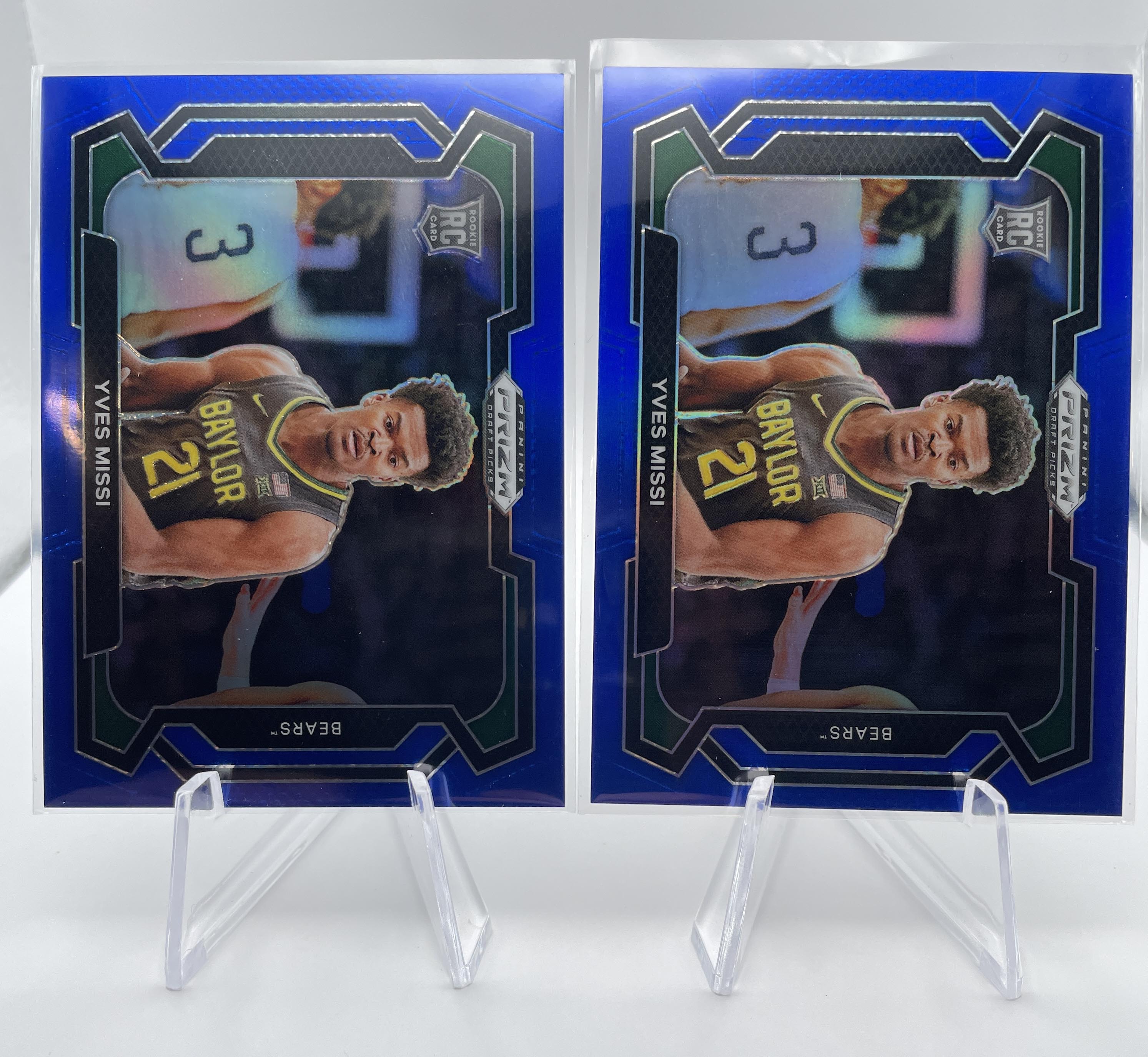 2024-25 Panini Prizm Draft Picks Yves Missi Purple Var /149 + Blue /99 Set (x7)