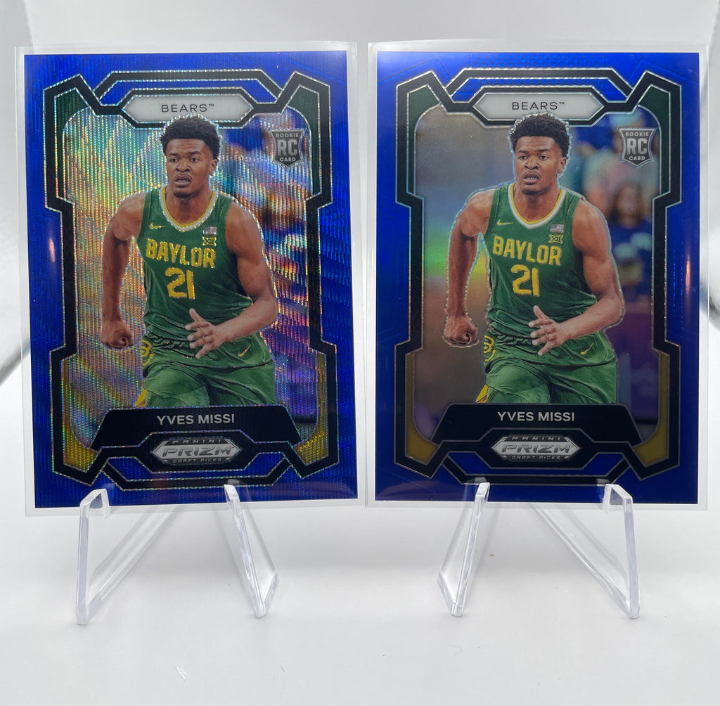 2024-25 Panini Prizm Draft Picks Yves Missi Purple Var /149 + Blue /99 Set (x7)