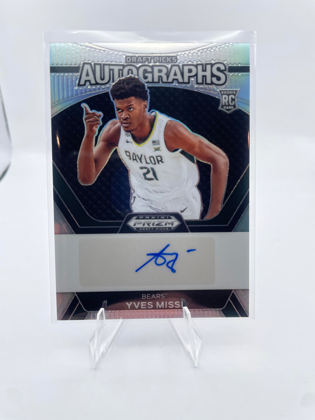 2024-25 Panini Prizm Draft Picks Yves Missi Silver Prizm Rookie Auto #DPA-YMS