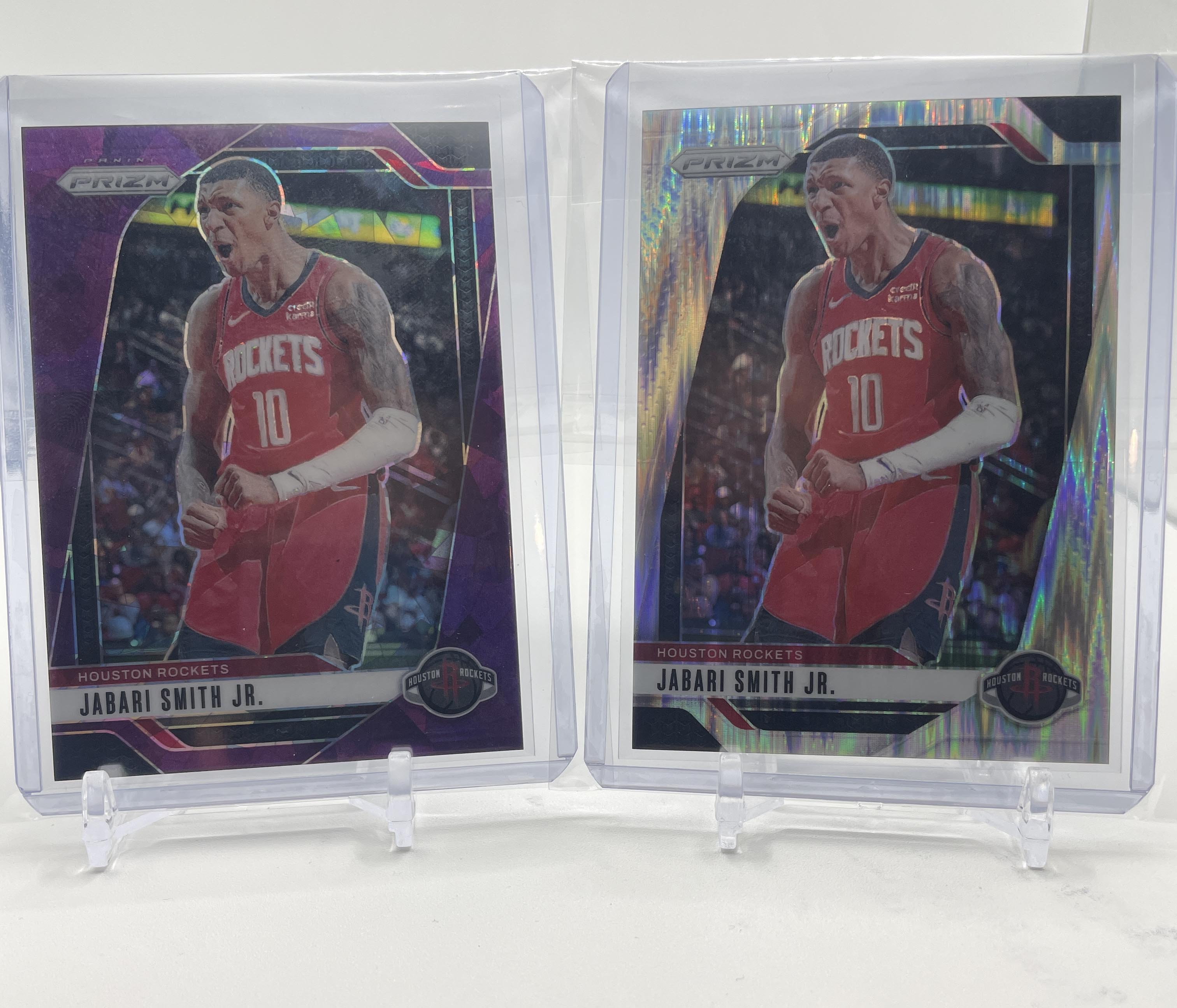 2024-25 Panini Prizm Jabari Smith Jr. Purple Prizm /149 + Skewed Prizm /249