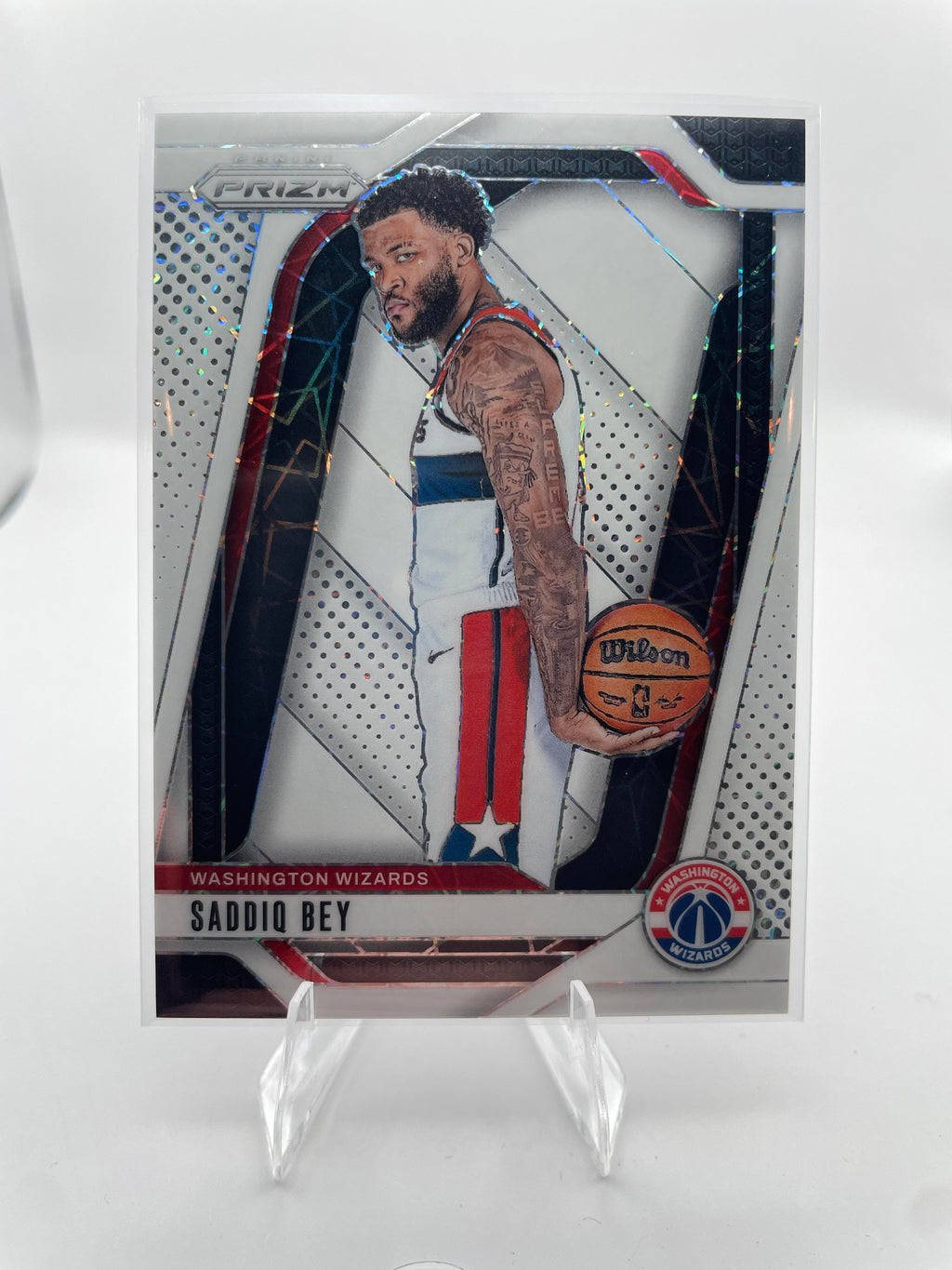 2024-25 Panini Prizm Sadiq Bey White Sparkle Refractor /175