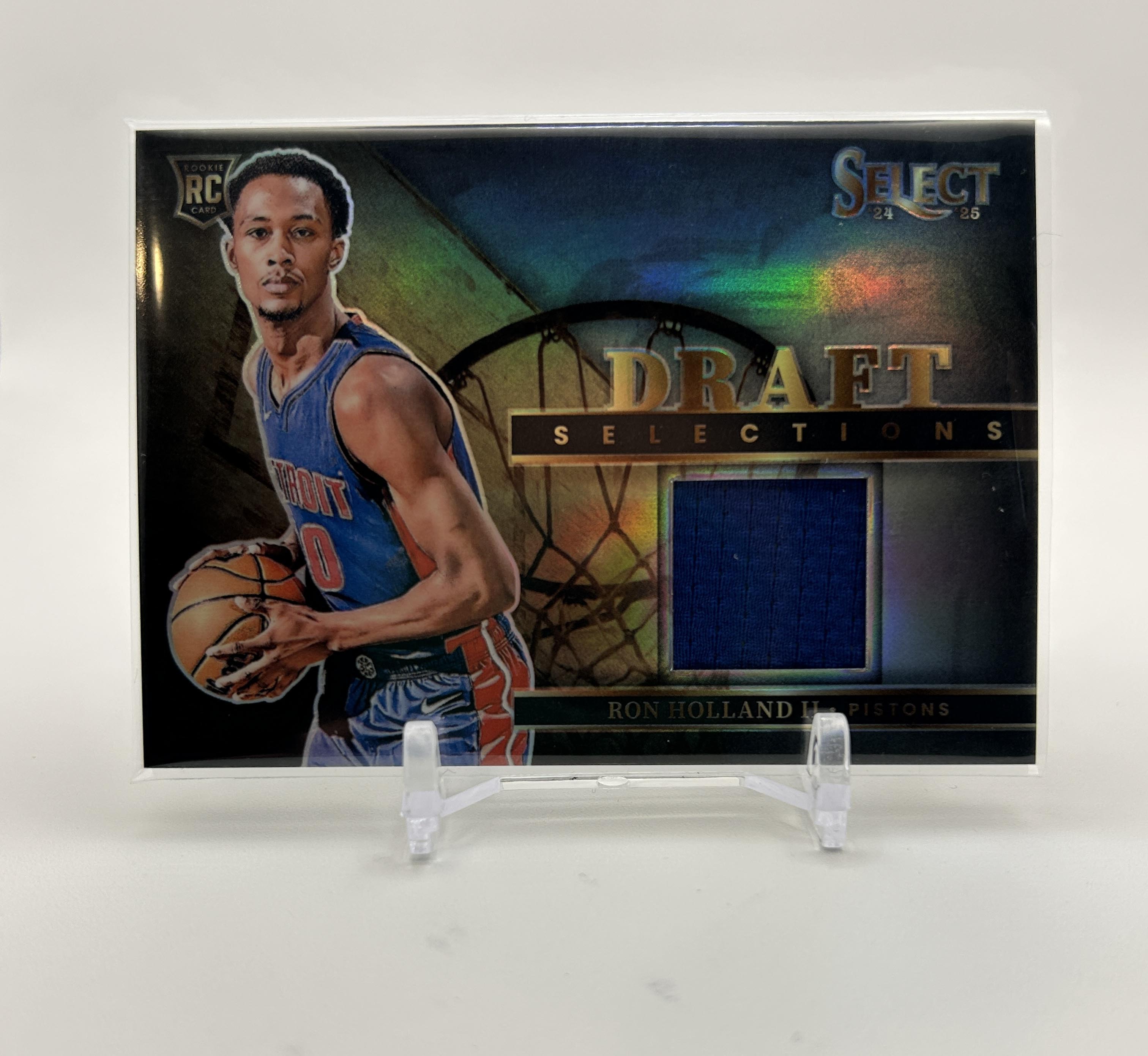 2024-25 Panini Select Ron Holland Draft Selections Rookie Patch Prizm