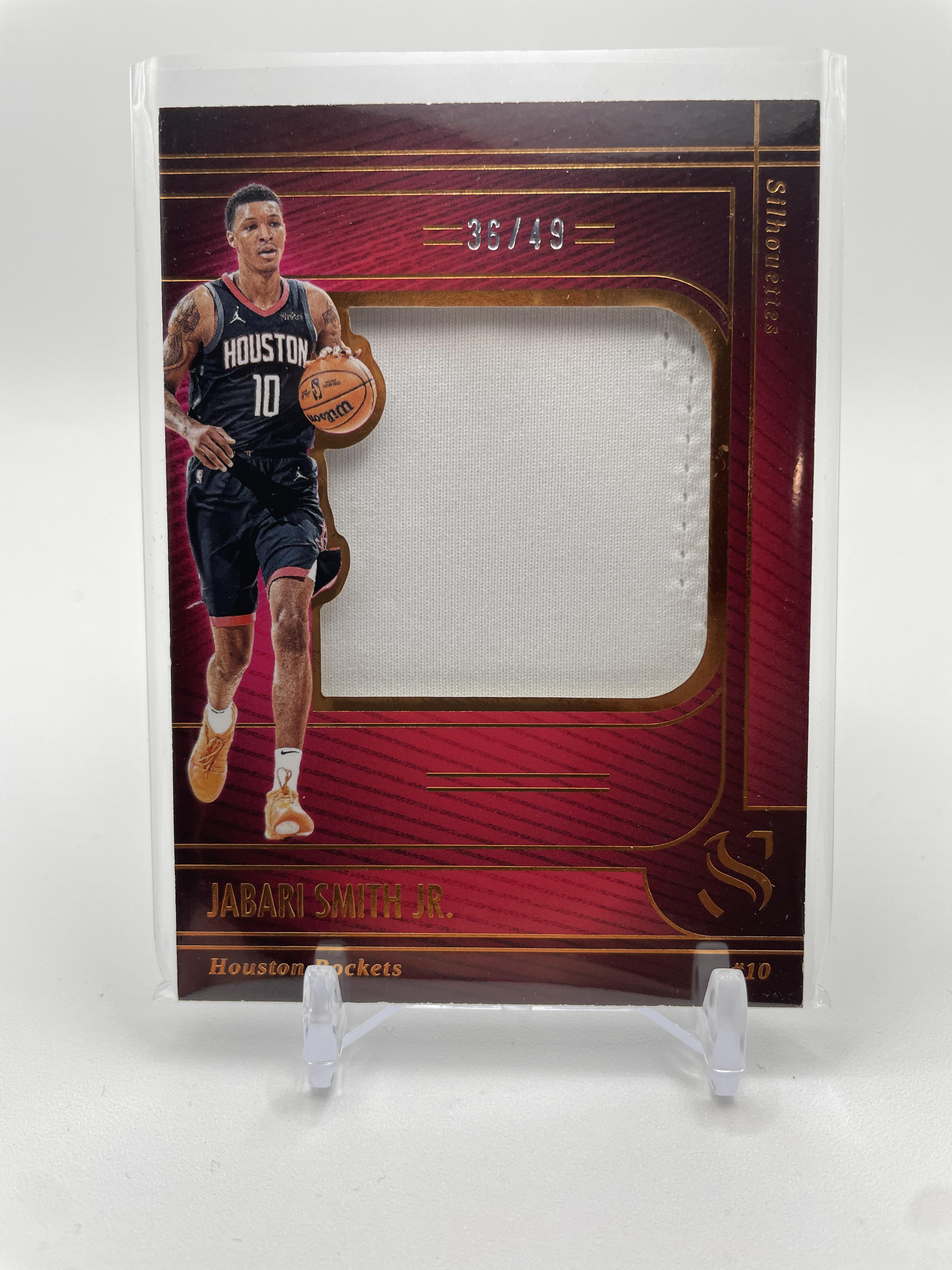 2024-25 Panini Silhouette Jabari Smith Jr. Silhouettes Bronze /49