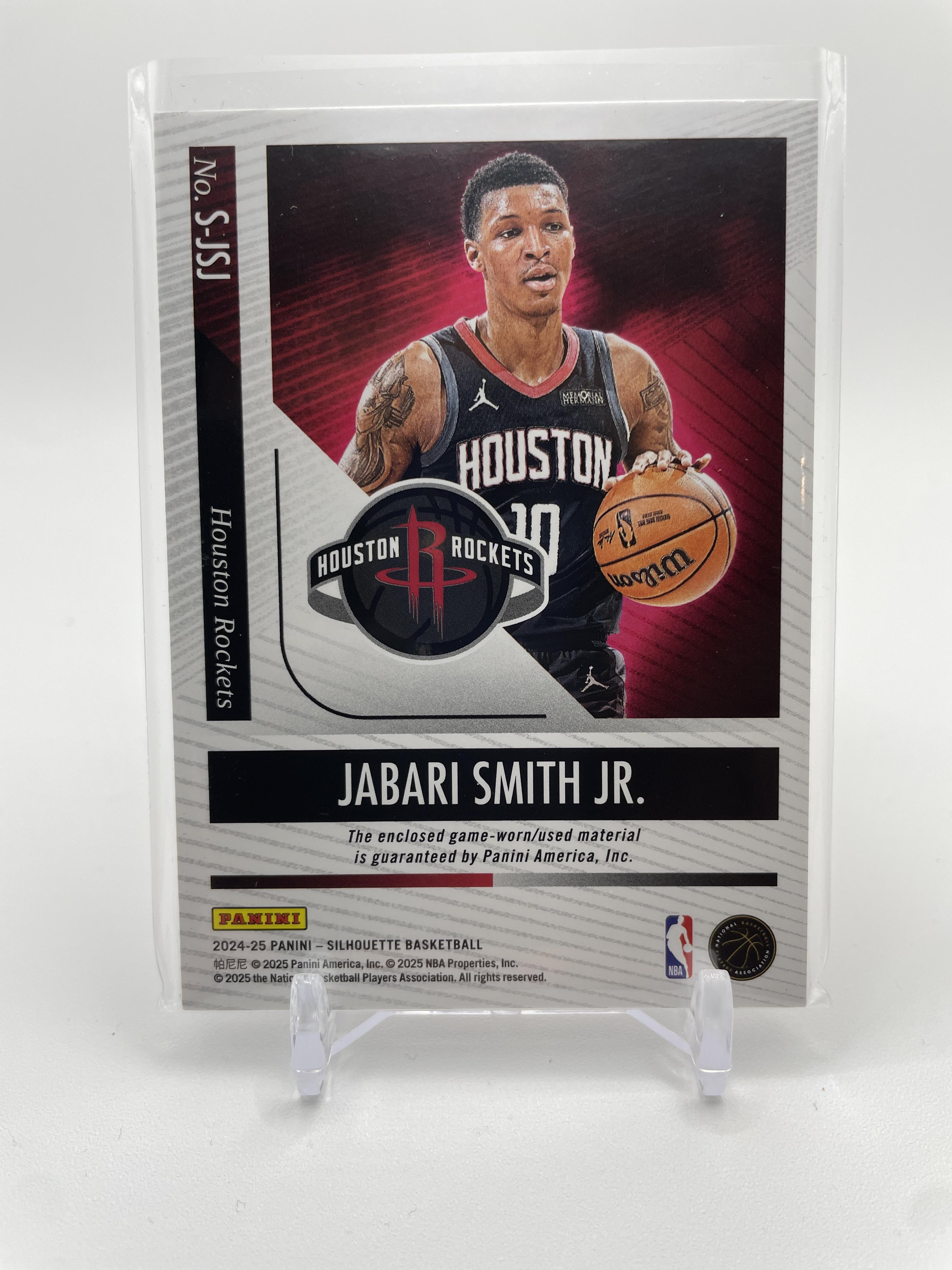 2024-25 Panini Silhouette Jabari Smith Jr. Silhouettes Bronze /49