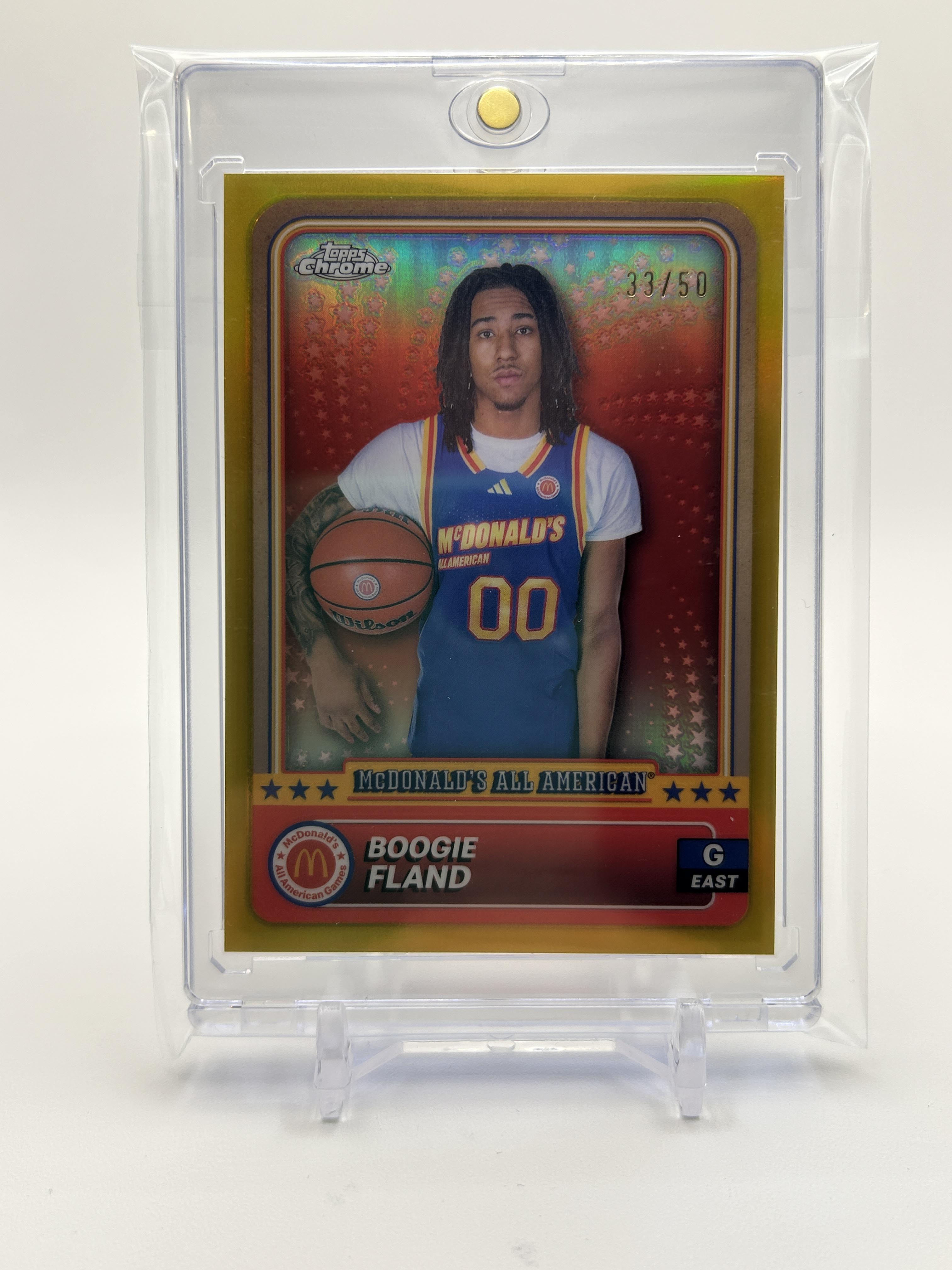 2024-25 Topps Chrome McDonald's Boogie Fland Gold Refractor /50