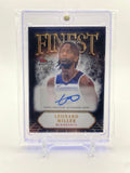 2024-25 Topps Finest Leonard Miller Finest Autographs Black Refractor Auto /25