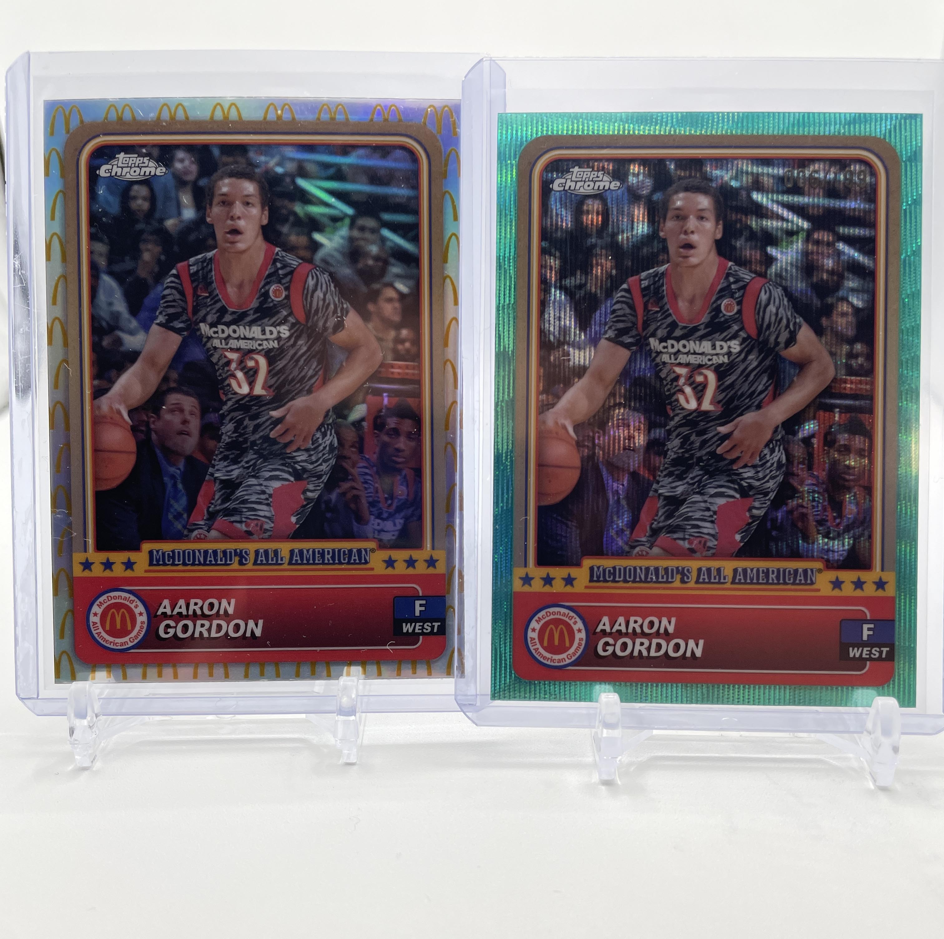 2024-25 Topps McDonald's Chrome Aaron Gordon Aqua Refractor /199 + Logo SP