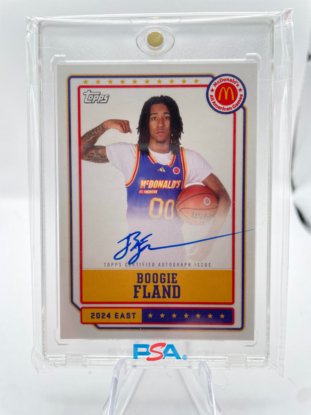 2024-25 Topps McDonald's Chrome Boogie Fland Gameday Paper Auto SP