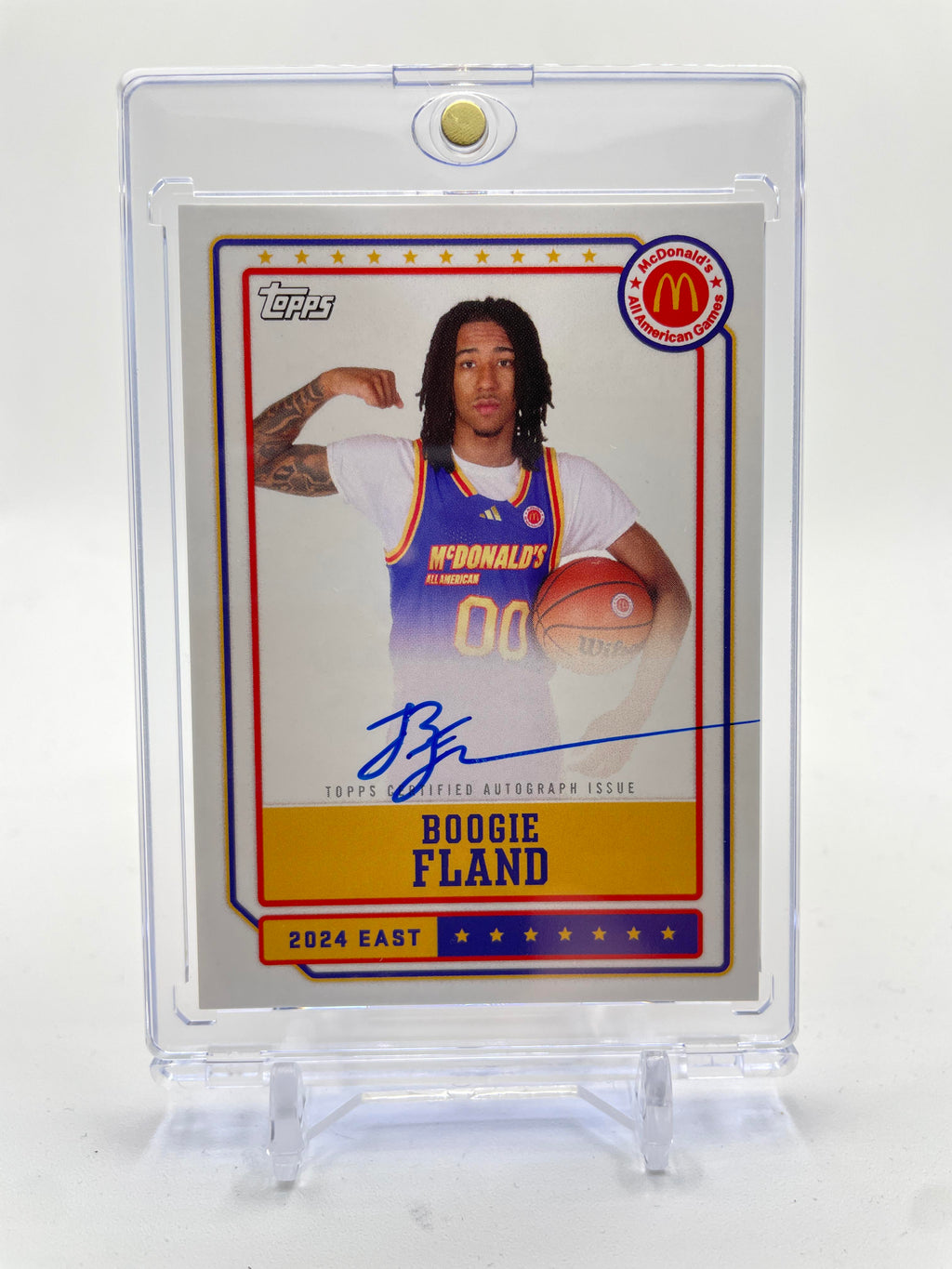 2024-25 Topps McDonald's Chrome Boogie Fland Gameday Paper Auto SP