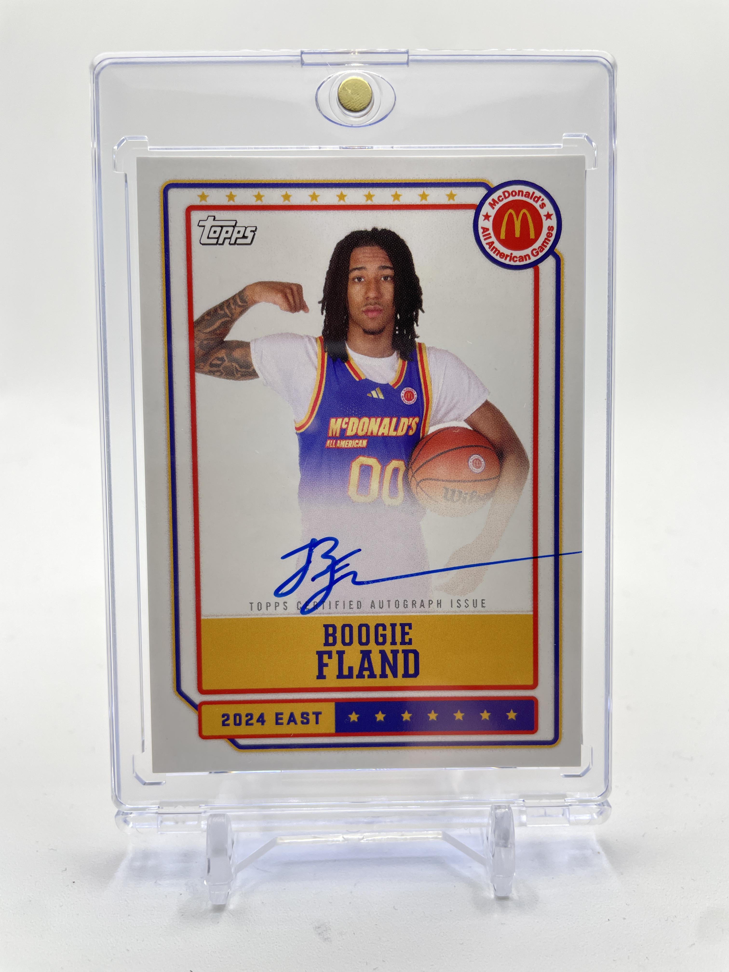 2024-25 Topps McDonald's Chrome Boogie Fland Gameday Paper Auto SP
