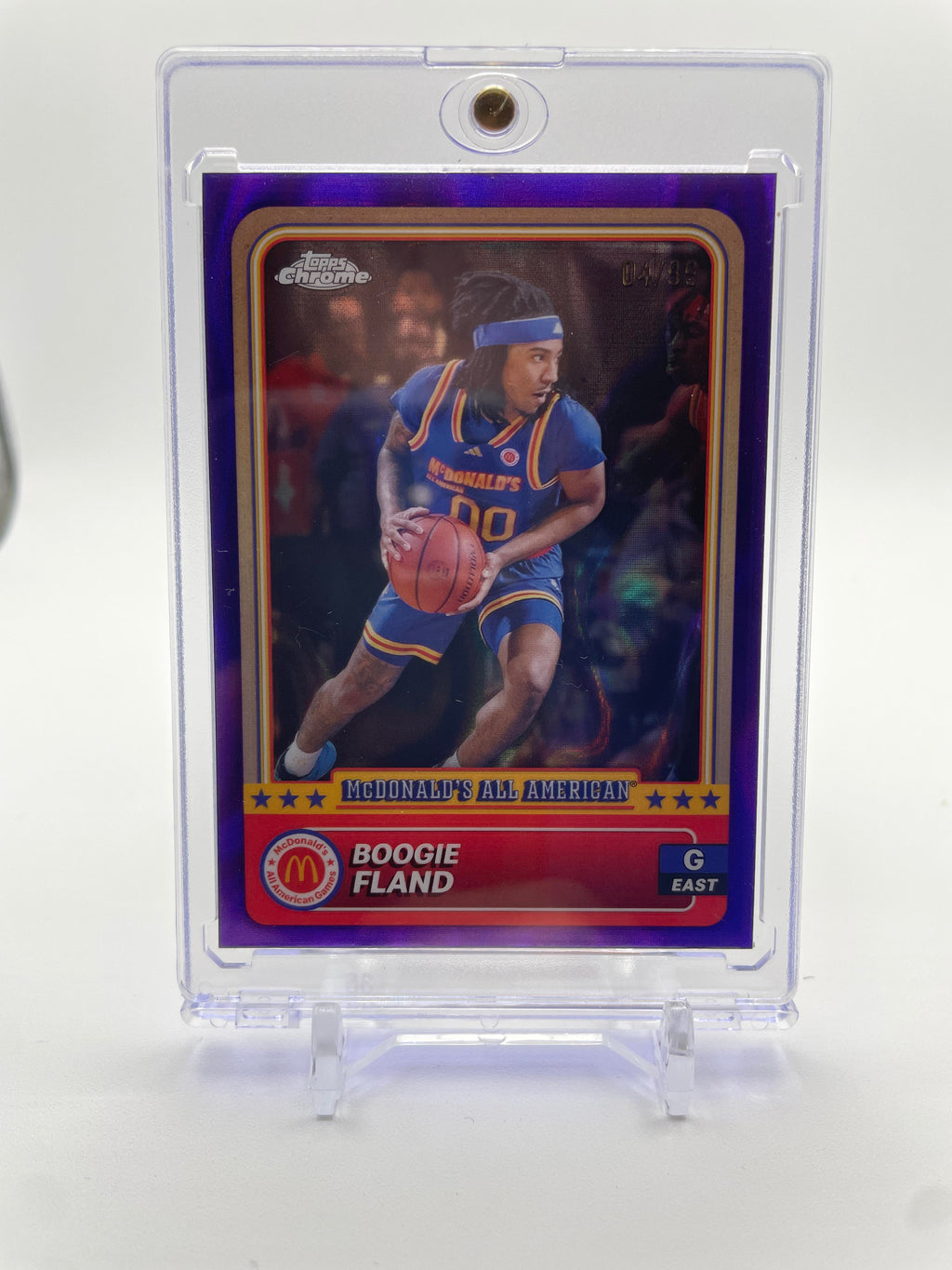2024-25 Topps McDonald's Chrome Boogie Fland Purple Lava Refractor /99