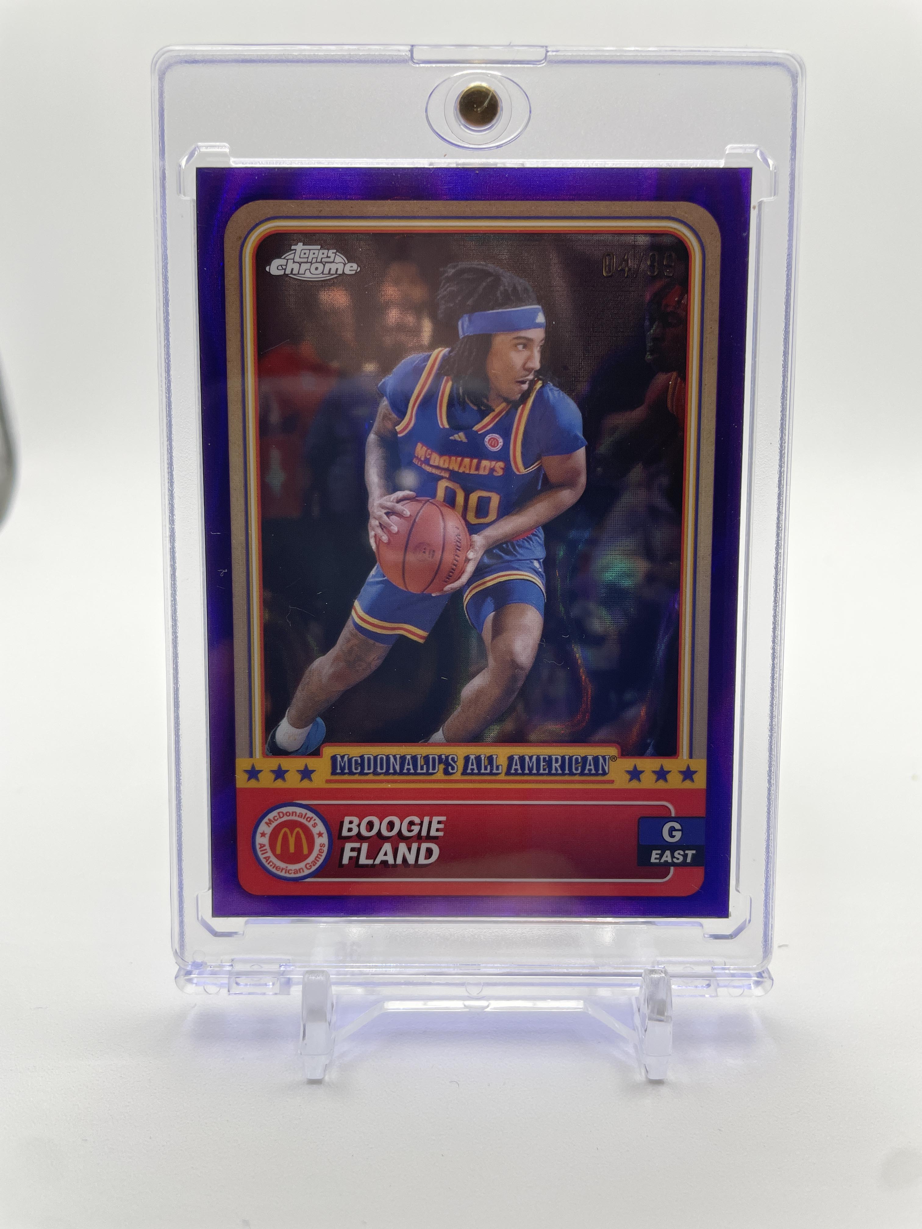 2024-25 Topps McDonald's Chrome Boogie Fland Purple Lava Refractor /99