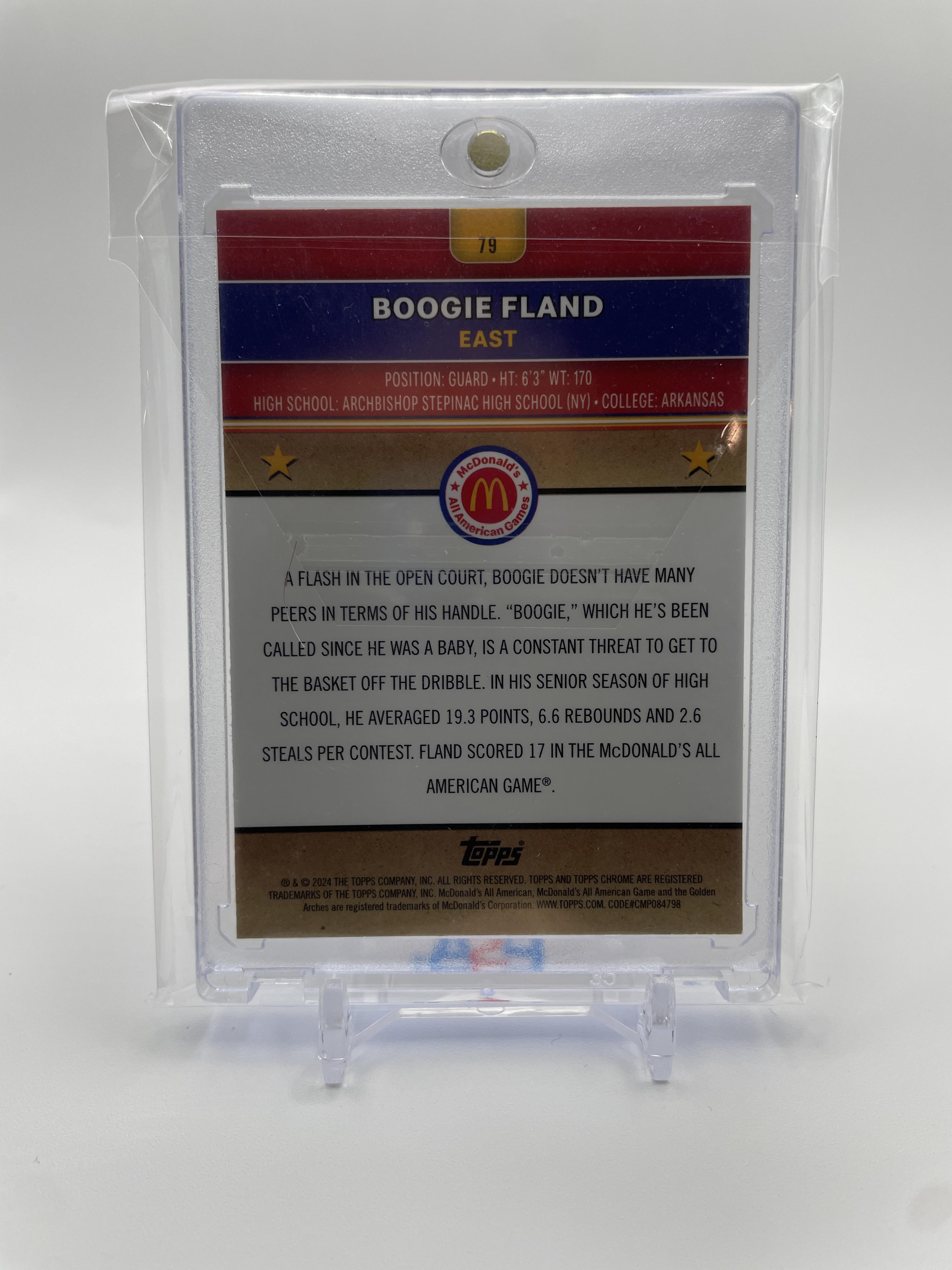 2024-25 Topps McDonald's Chrome Boogie Fland Purple Refractor /150