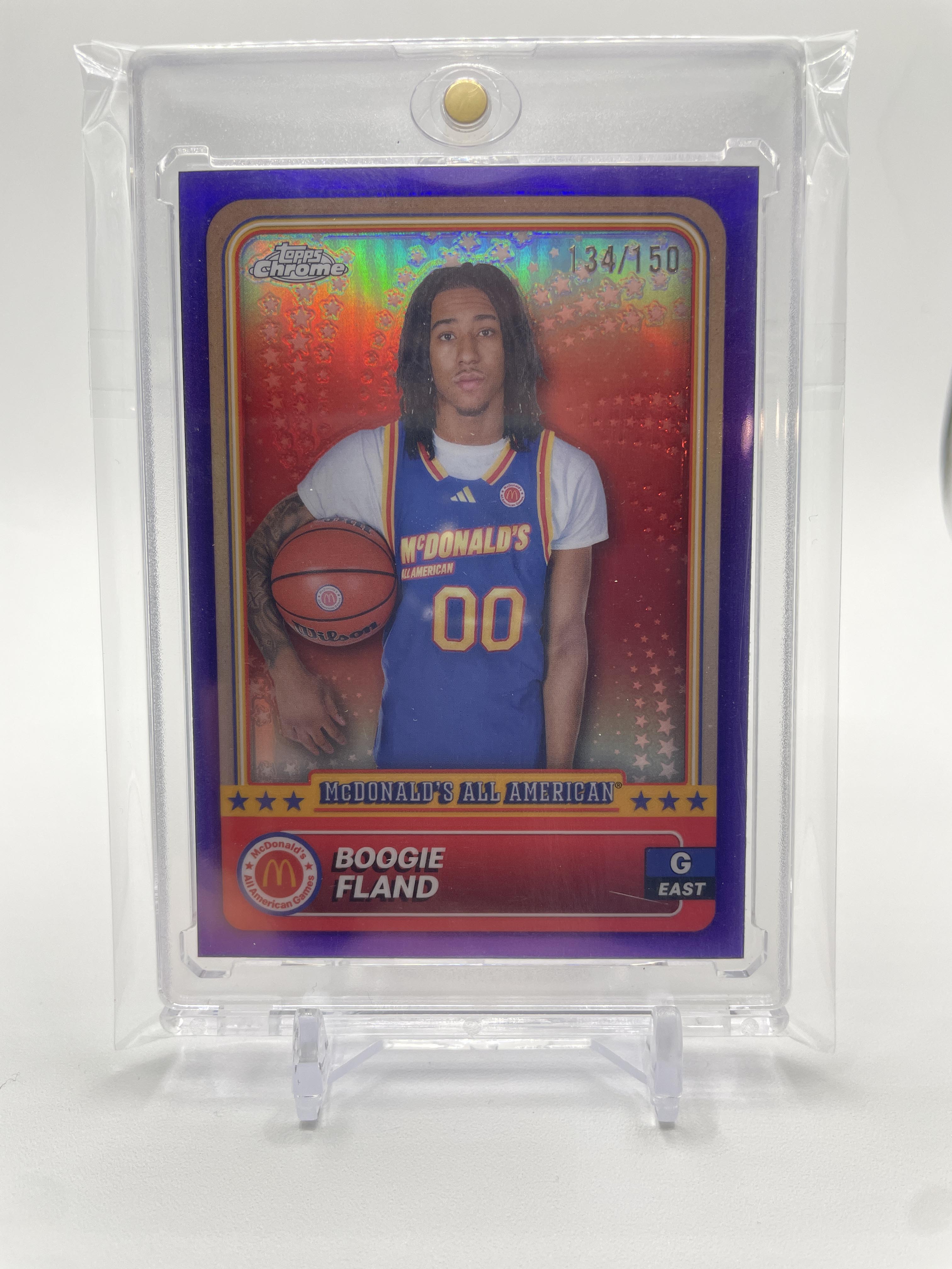 2024-25 Topps McDonald's Chrome Boogie Fland Purple Refractor /150