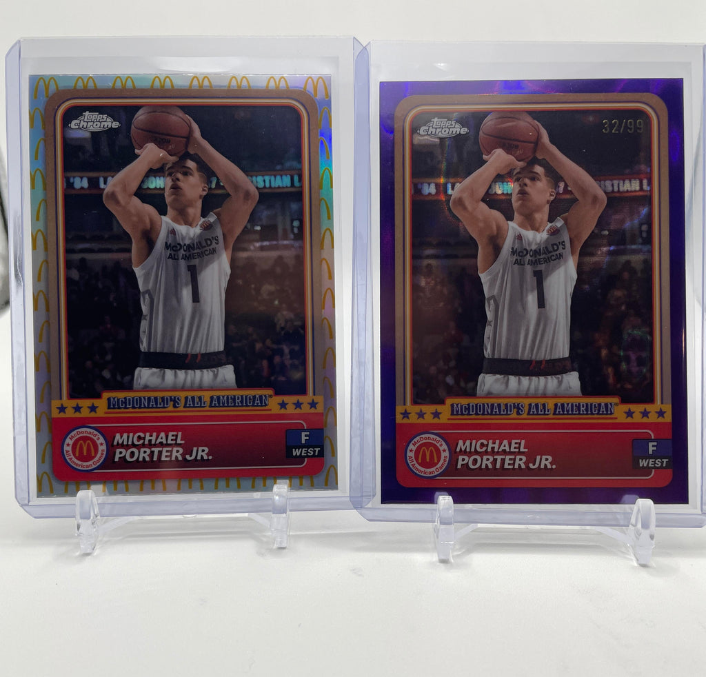 2024-25 Topps McDonald's Chrome Michael Porter Jr. Purple Refractor /99