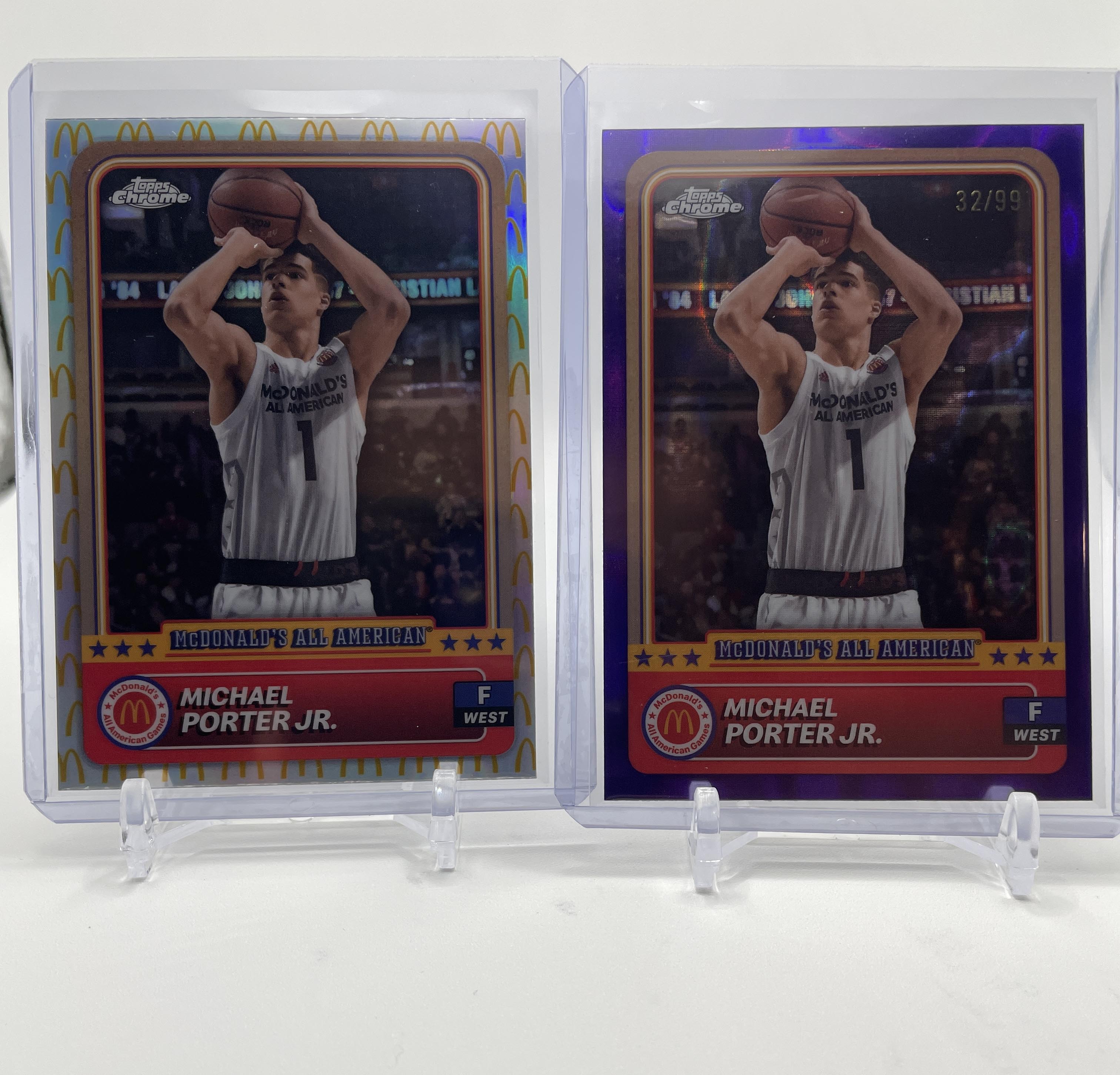 2024-25 Topps McDonald's Chrome Michael Porter Jr. Purple Refractor /99