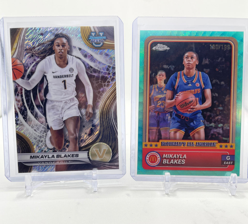 2024-25 Topps McDonald's Chrome Mikayla Blakes Purple /99 Aqua /199 Set (x4)