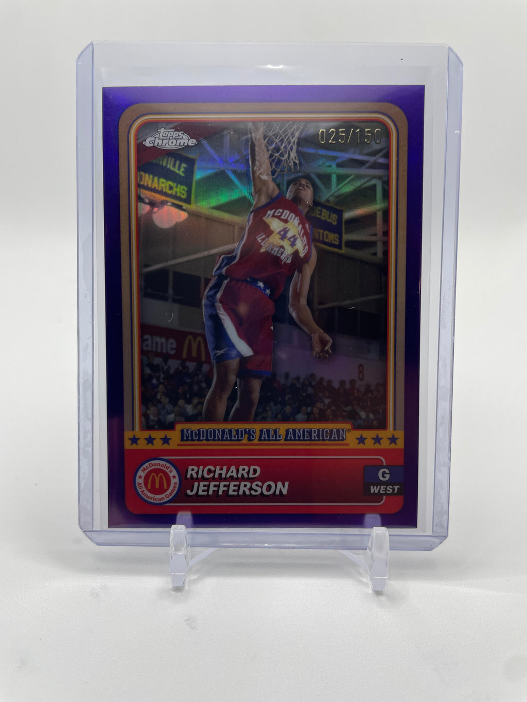 2024-25 Topps McDonald's Chrome Richard Jefferson Purple Refractor /150