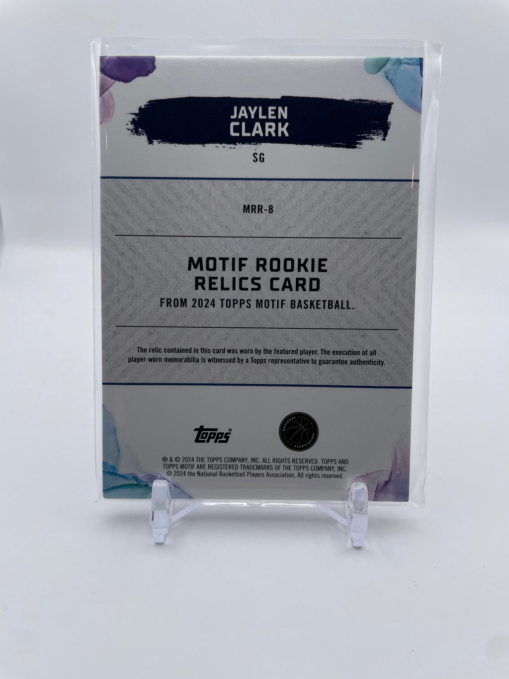 2024-25 Topps Motif Jaylen Clark Motif Rookie Relics Patch /49