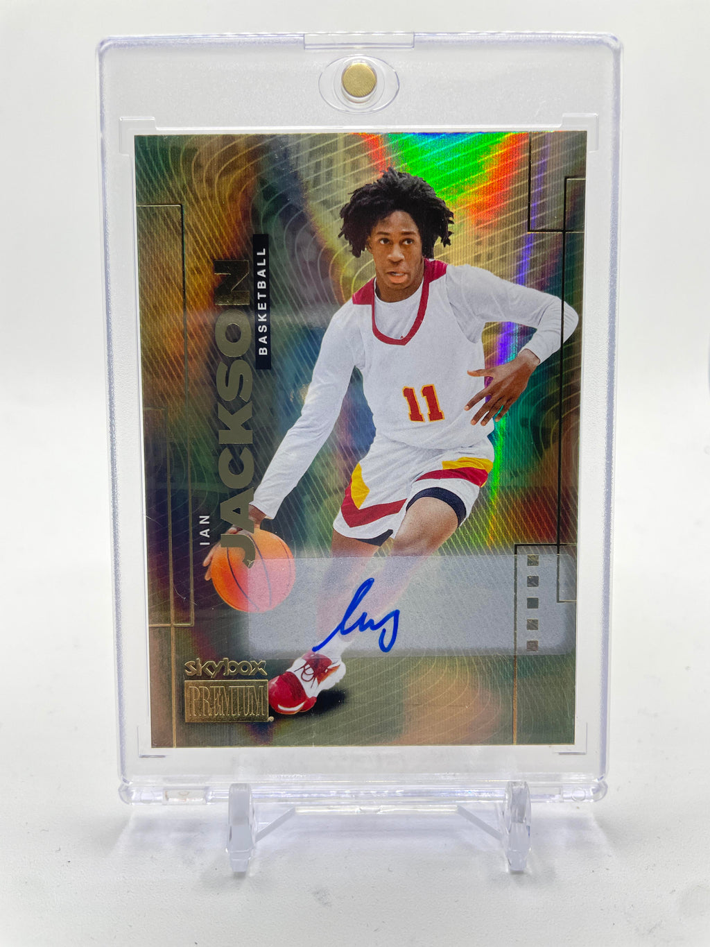 2024-25 Upper Deck Skybox Metal Ian Jackson Premium Gold SP Rookie Auto