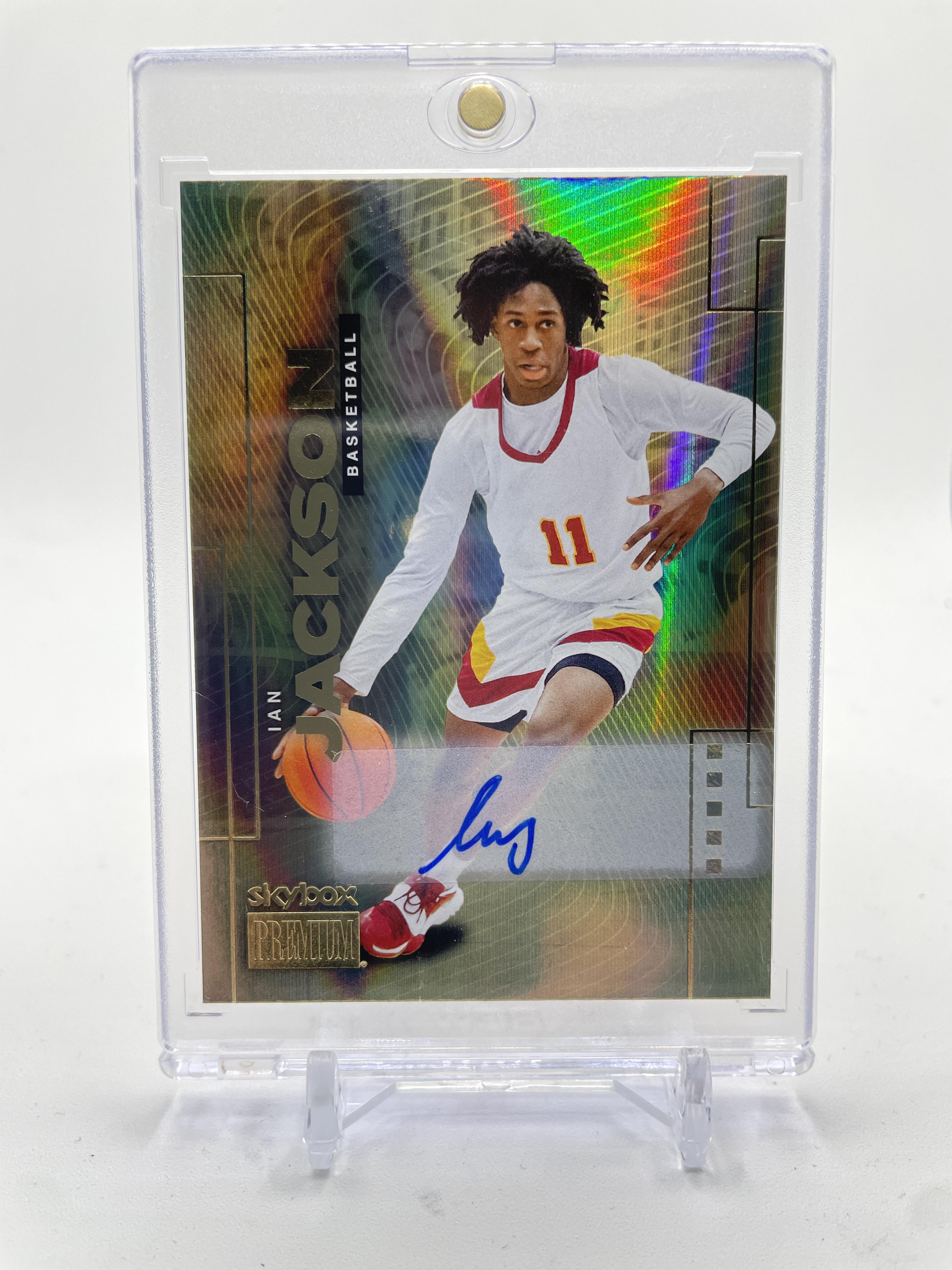 2024-25 Upper Deck Skybox Metal Ian Jackson Premium Gold SP Rookie Auto