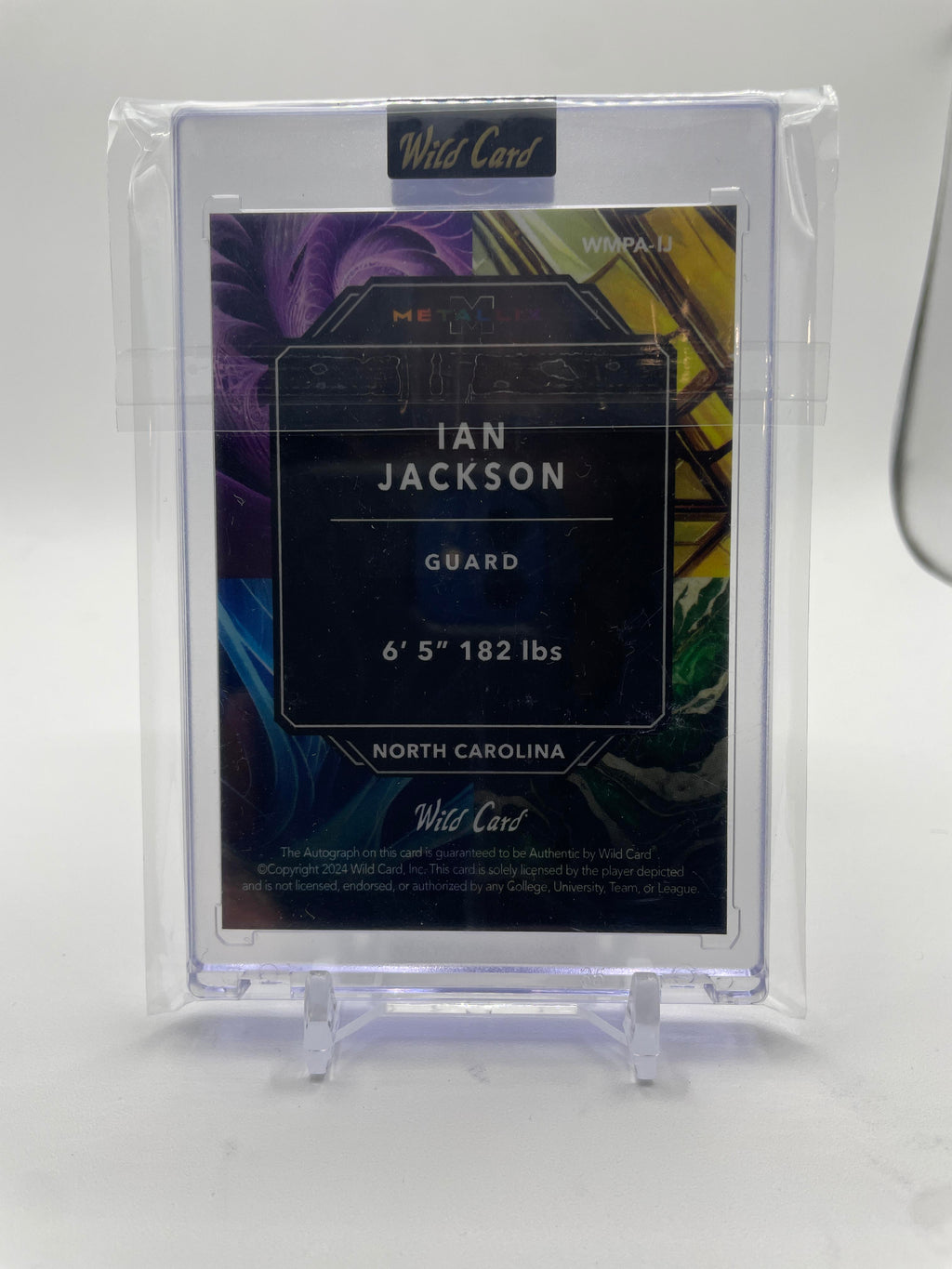 2024-25 Wild Card Metallix Ian Jackson Blue Wave Rookie Auto 1/1