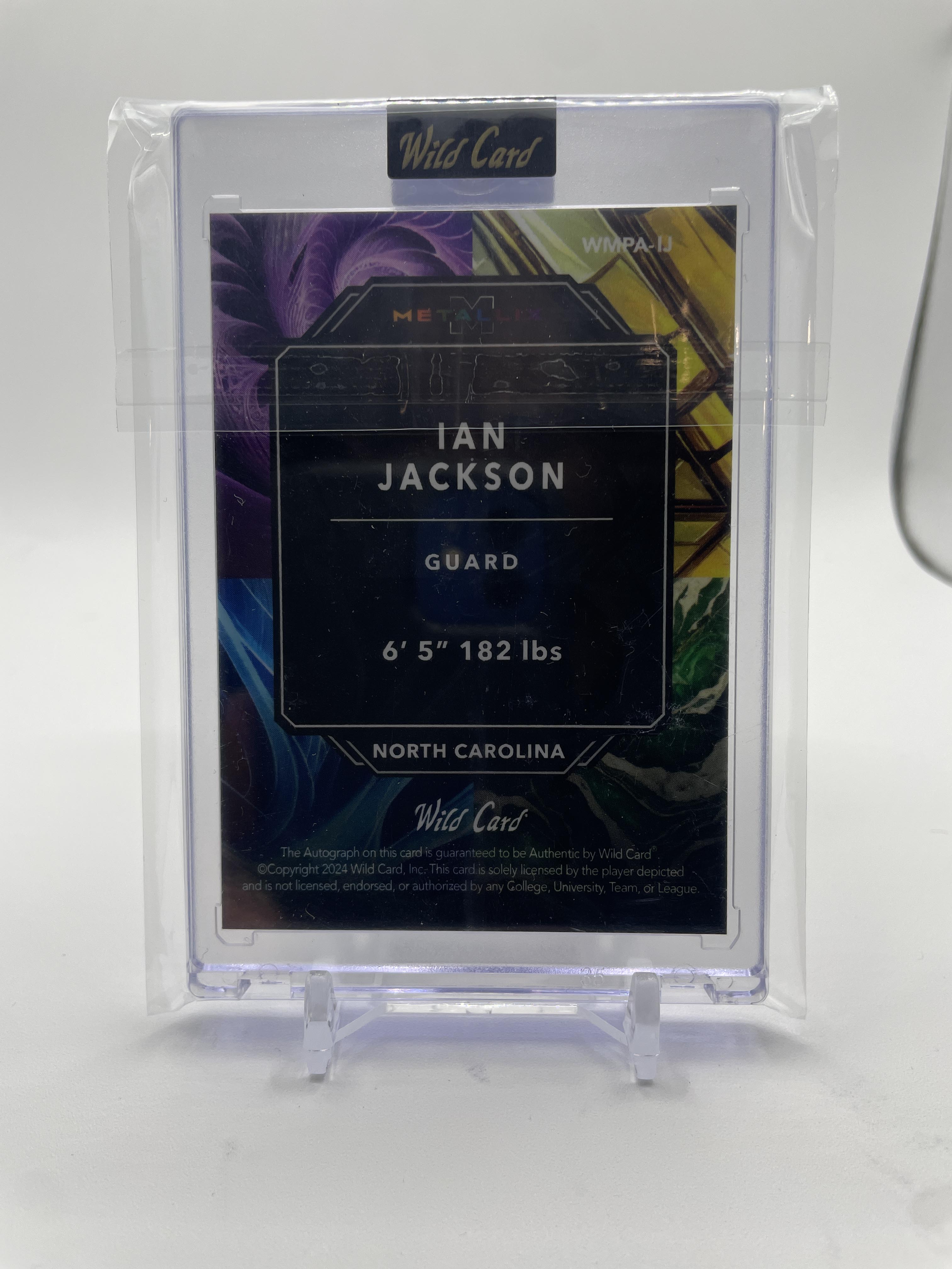 2024-25 Wild Card Metallix Ian Jackson Blue Wave Rookie Auto 1/1