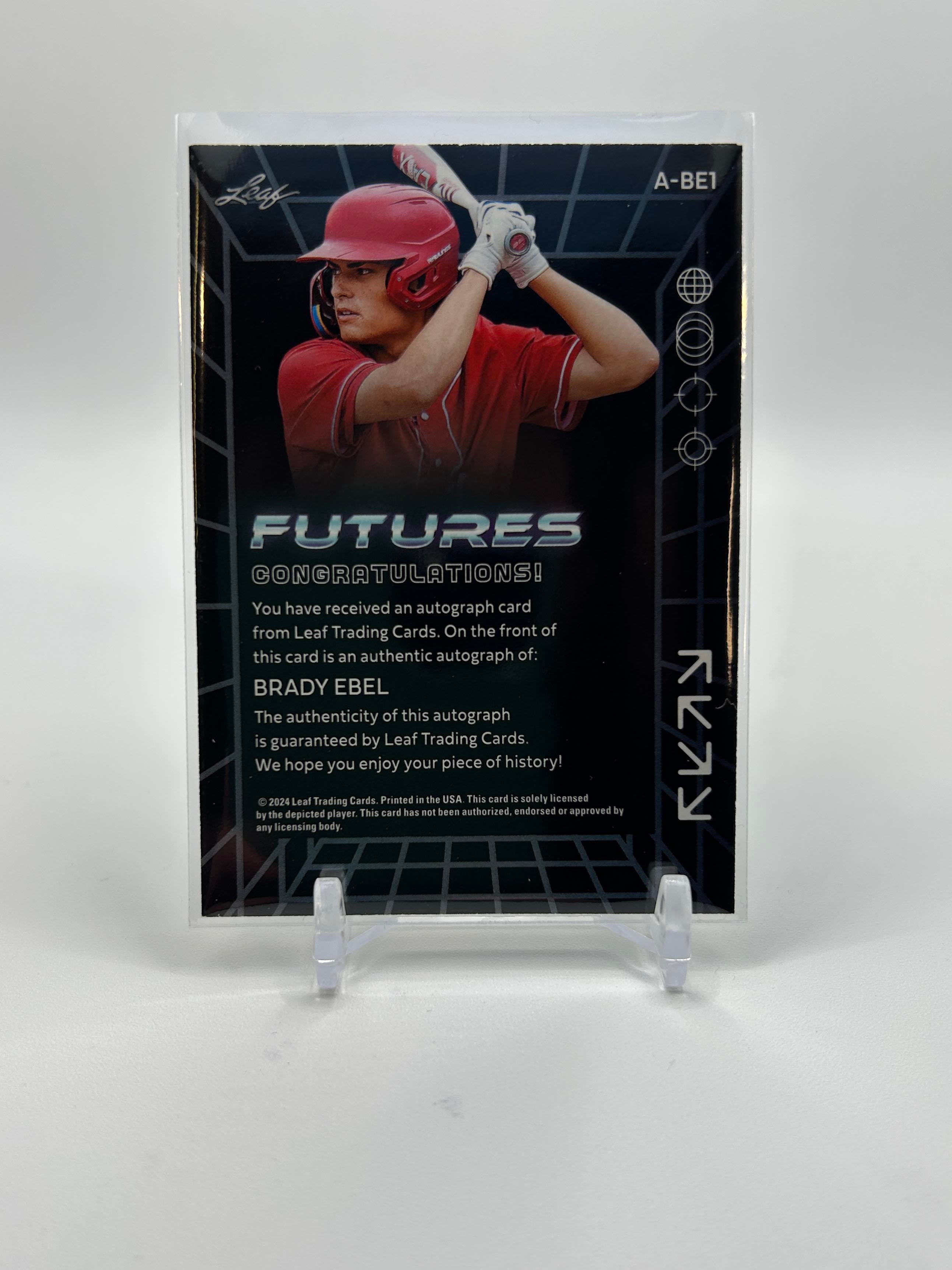 2024 Leaf Futures Brady Ebel Rookie Auto /149