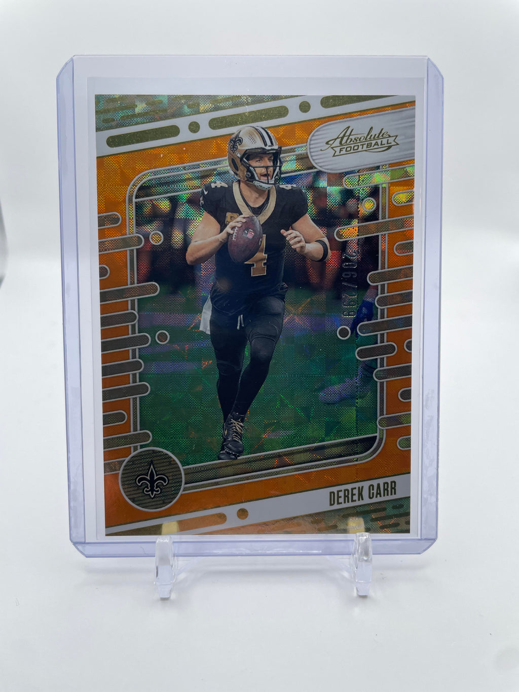 2024 Panini Absolute Football Derek Carr Orange Mosaic /299 #76