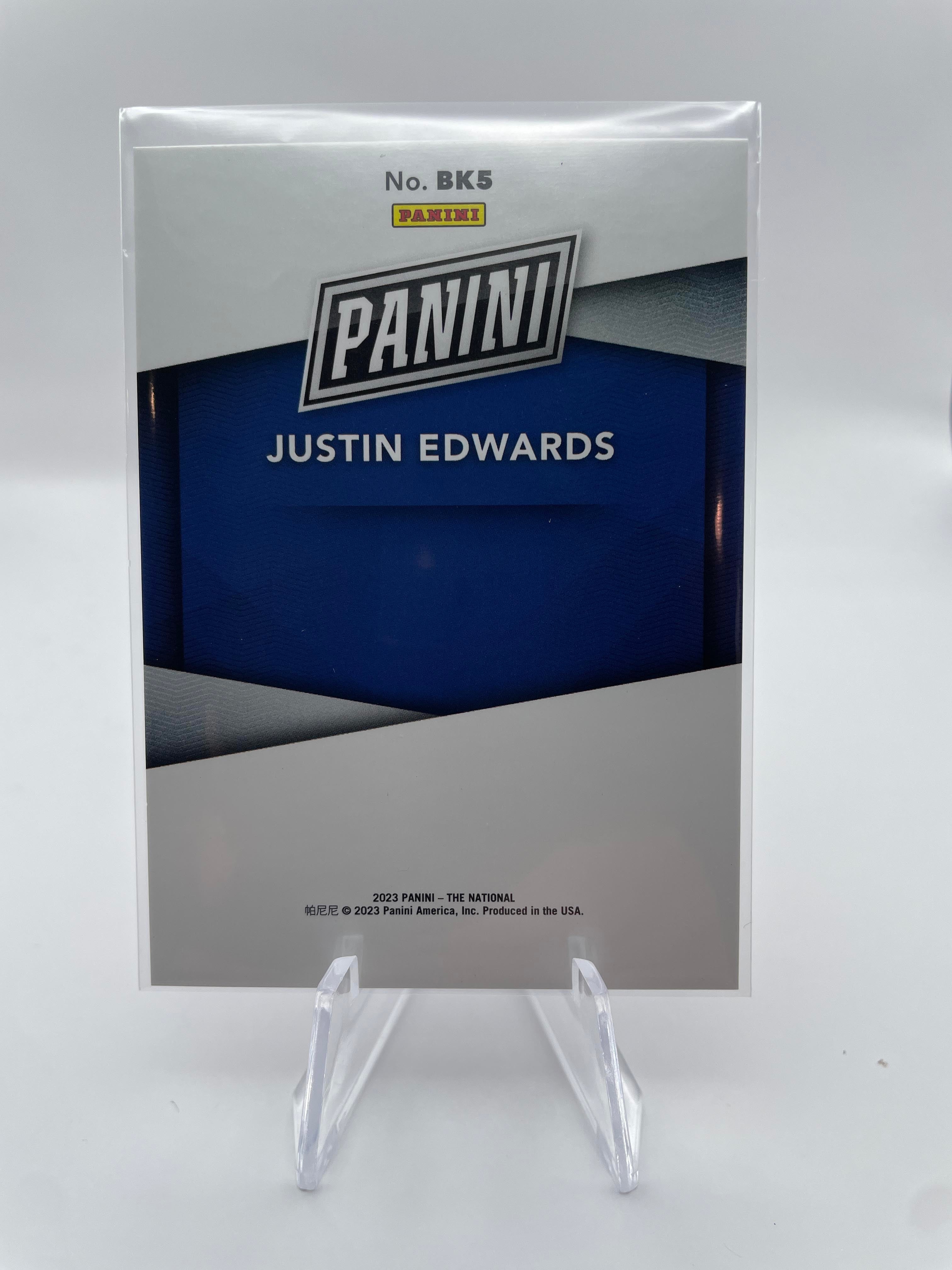 2024 Panini National VIP Justin Edwards Red Prizm Rookie /99