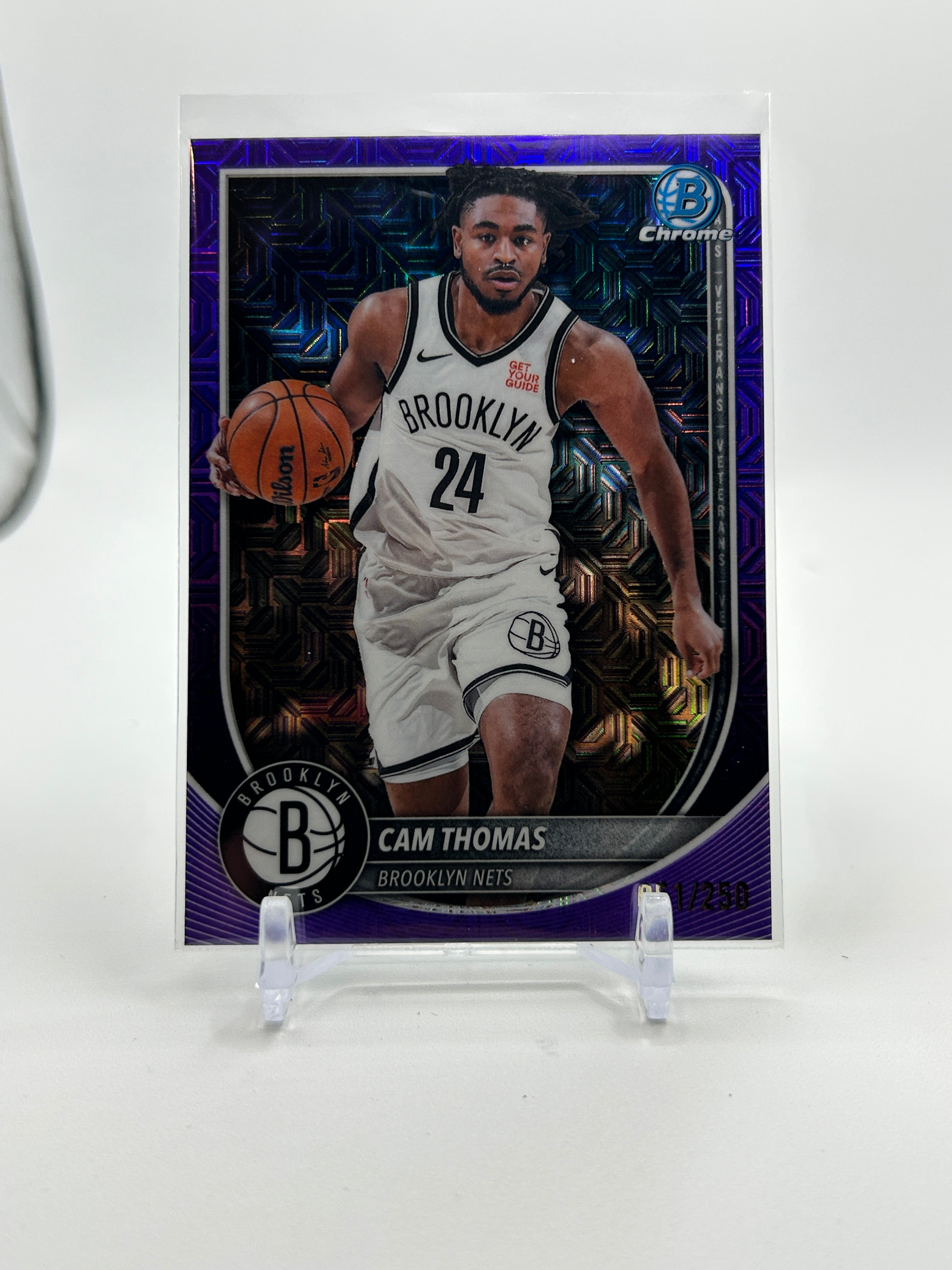 2025-26 Bowman Chrome Cam Thomas Purple Refractor /250