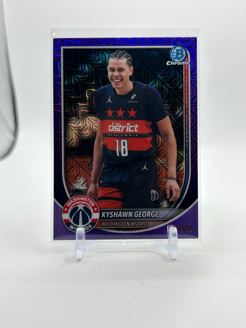 2025-26 Bowman Chrome Kyshawn George Purple Refractor /250