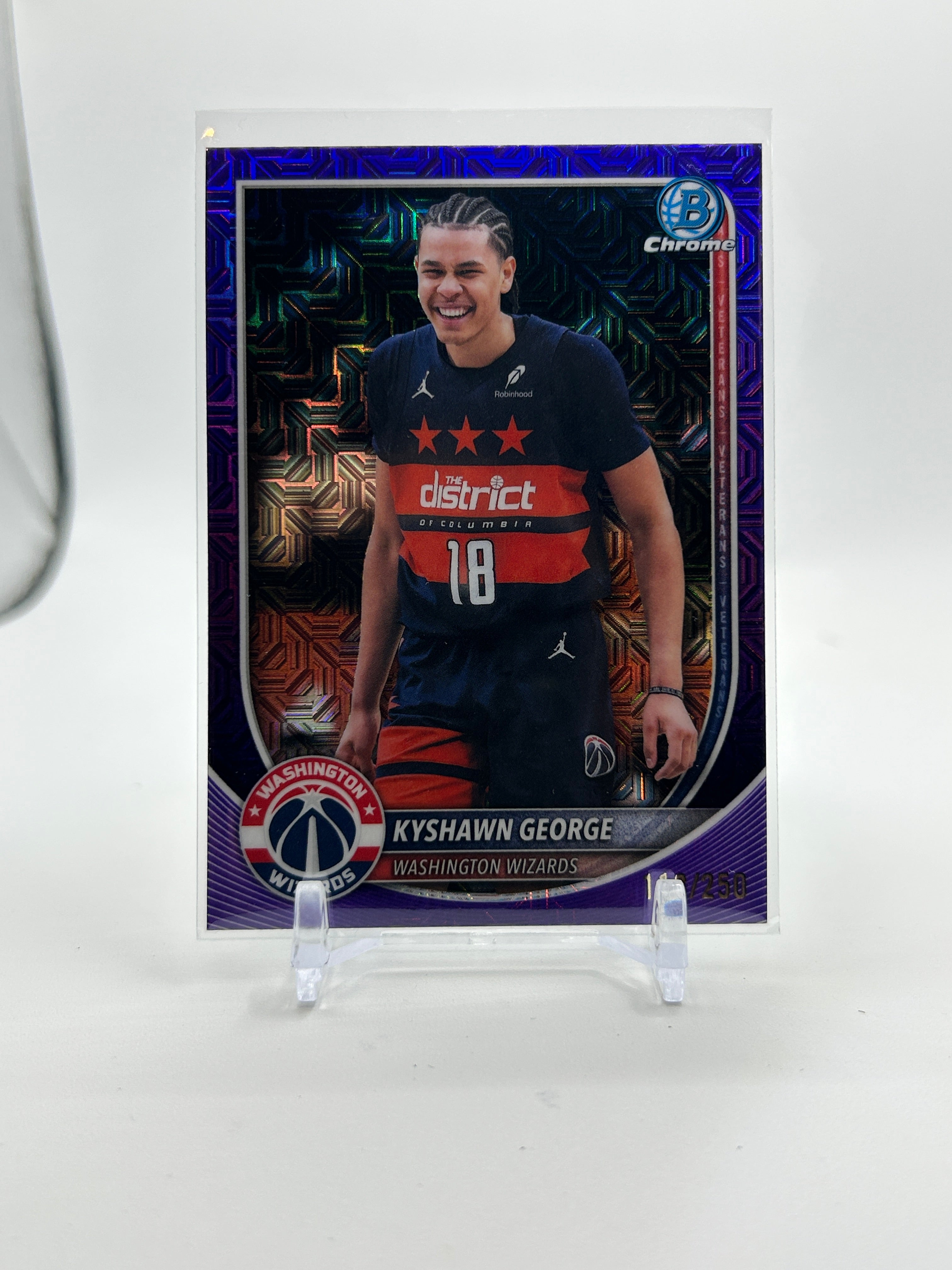 2025-26 Bowman Chrome Kyshawn George Purple Refractor /250