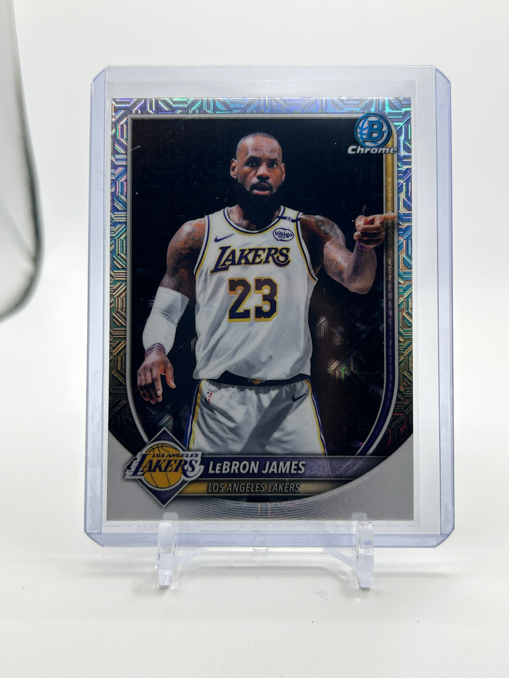 2025-26 Bowman Chrome Lebron James Mega Prizm SP