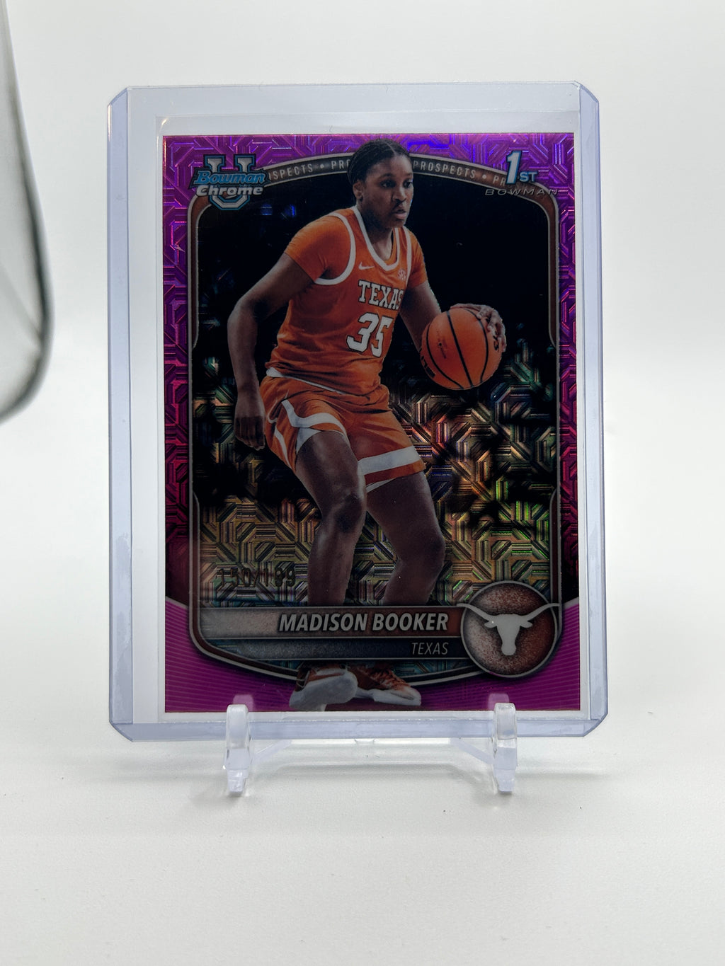 2025-26 Bowman Chrome University Madison Booker Pink Refractor /199