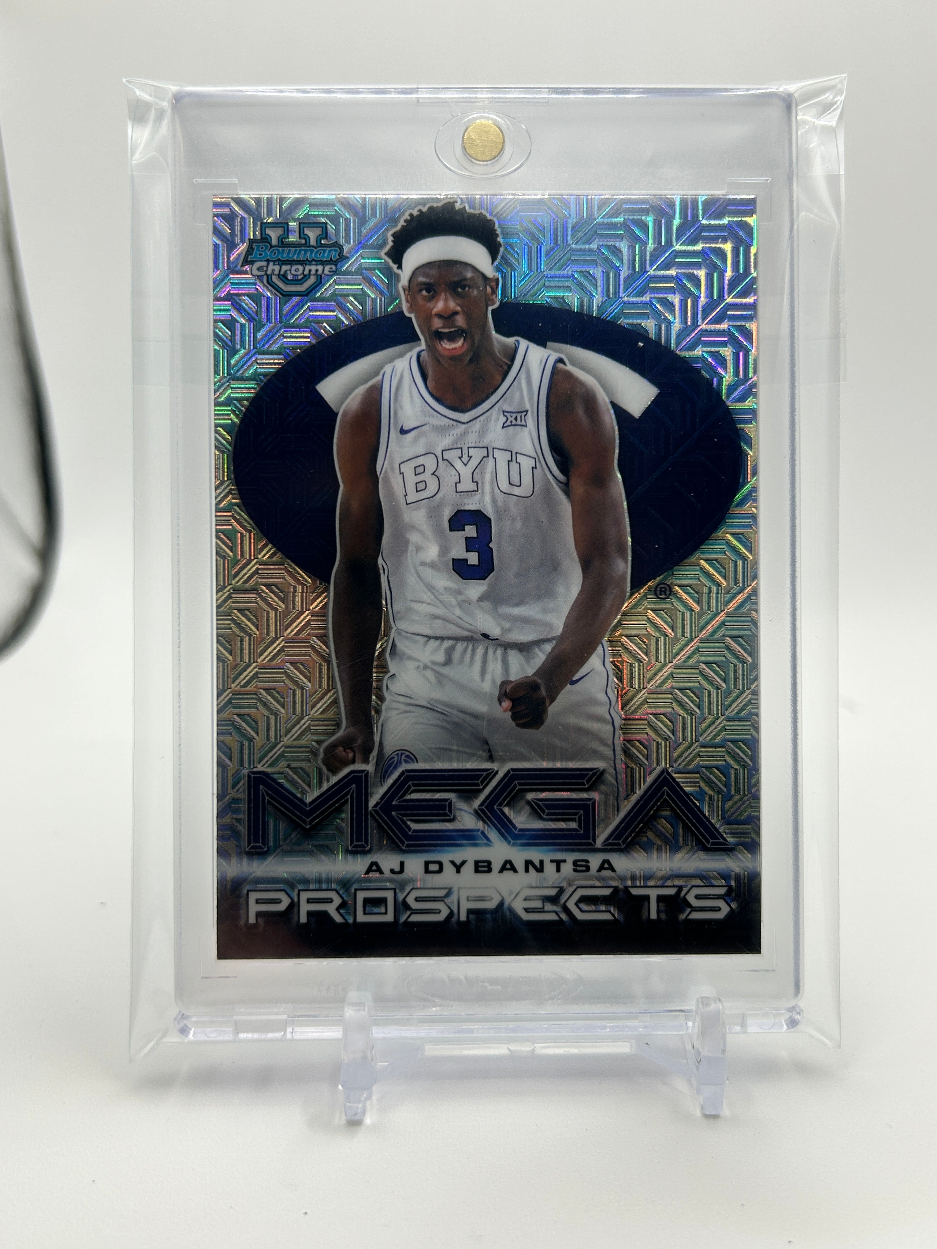 2025-26 Bowman University Chrome AJ Dybantsa Mega Prospects Refractor SP