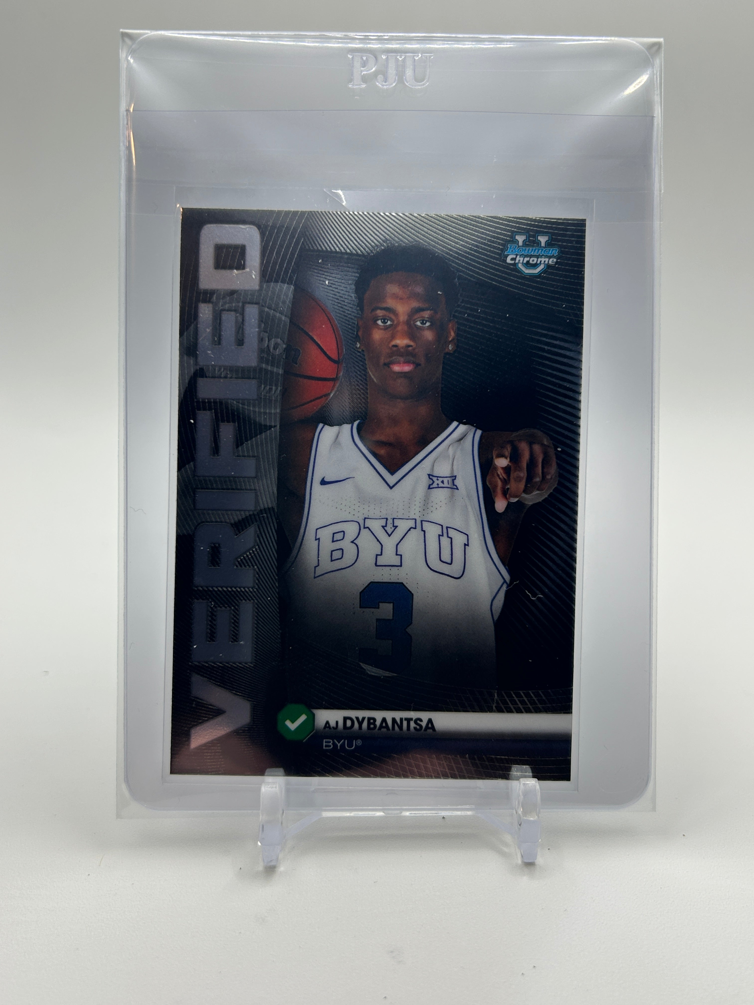 2025-26 Bowman University Chrome AJ Dybantsa Verified Rookie Insert